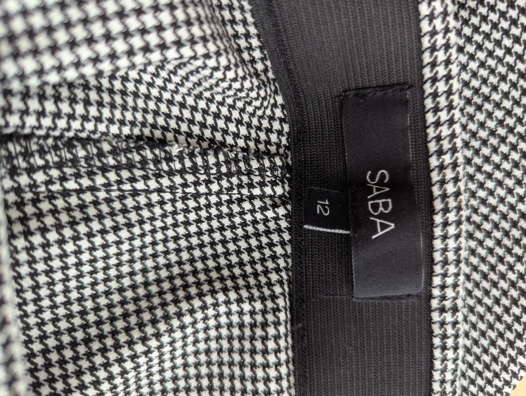 Saba Slim Fit Houndstooth Pants