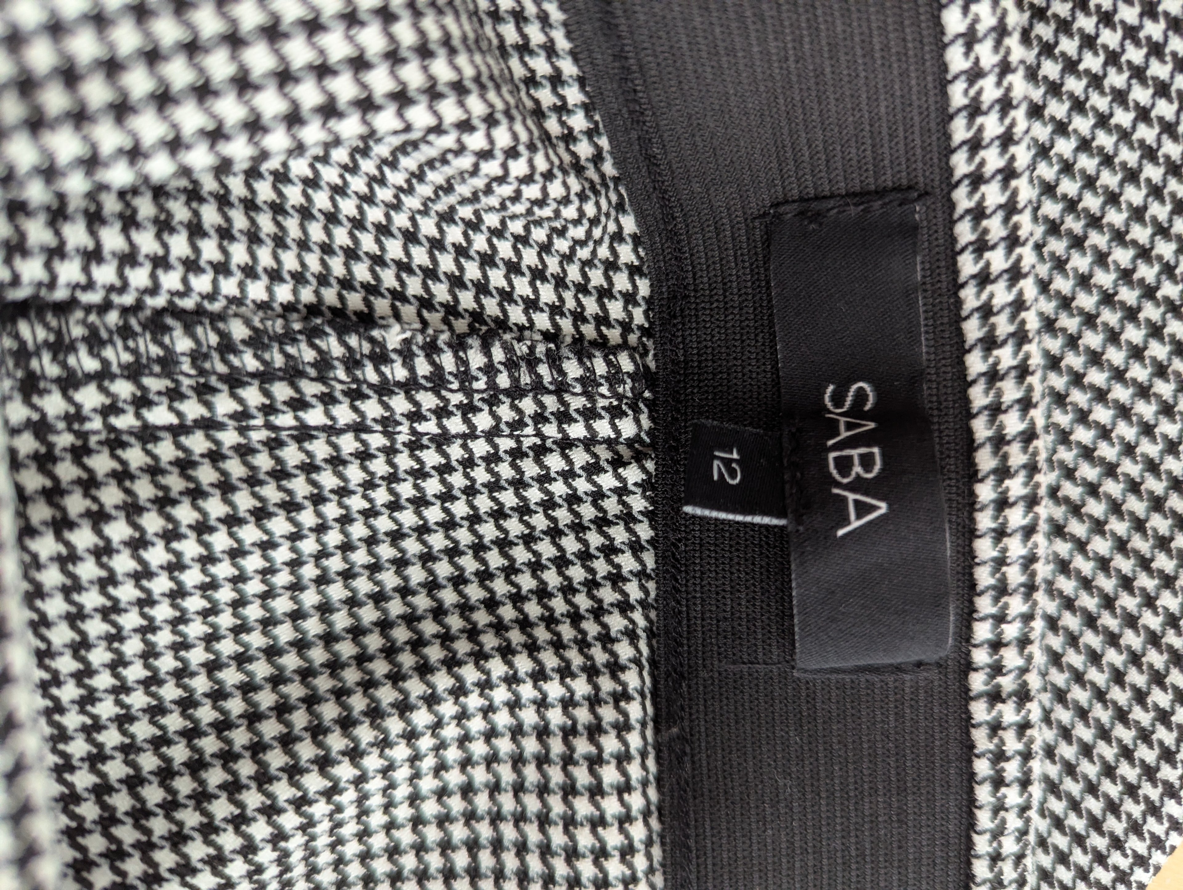 Saba Slim Fit Houndstooth Pants