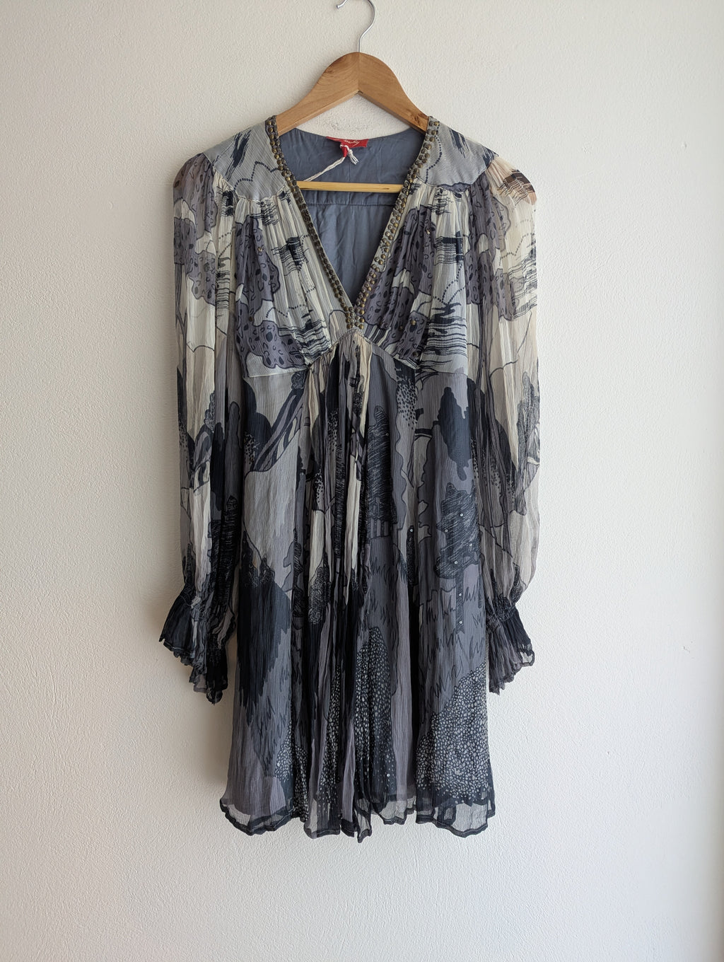 Derhy Abstract Print Dress