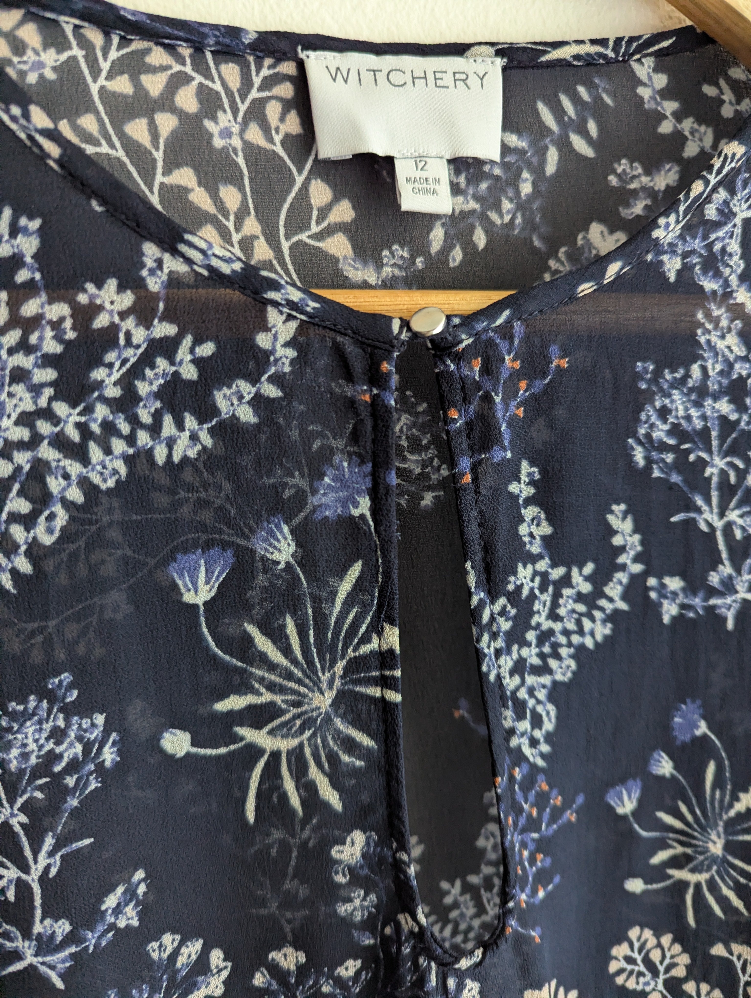 Witchery Sheer Floral Blouse