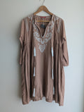 Lorna Murray Linen Embroidered Dress