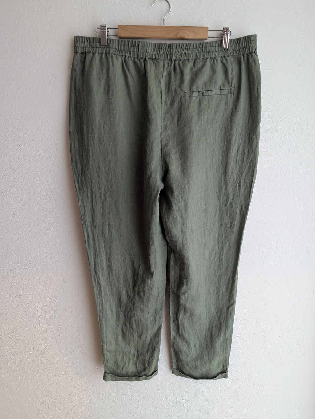 Sussan Linen Khaki Trousers