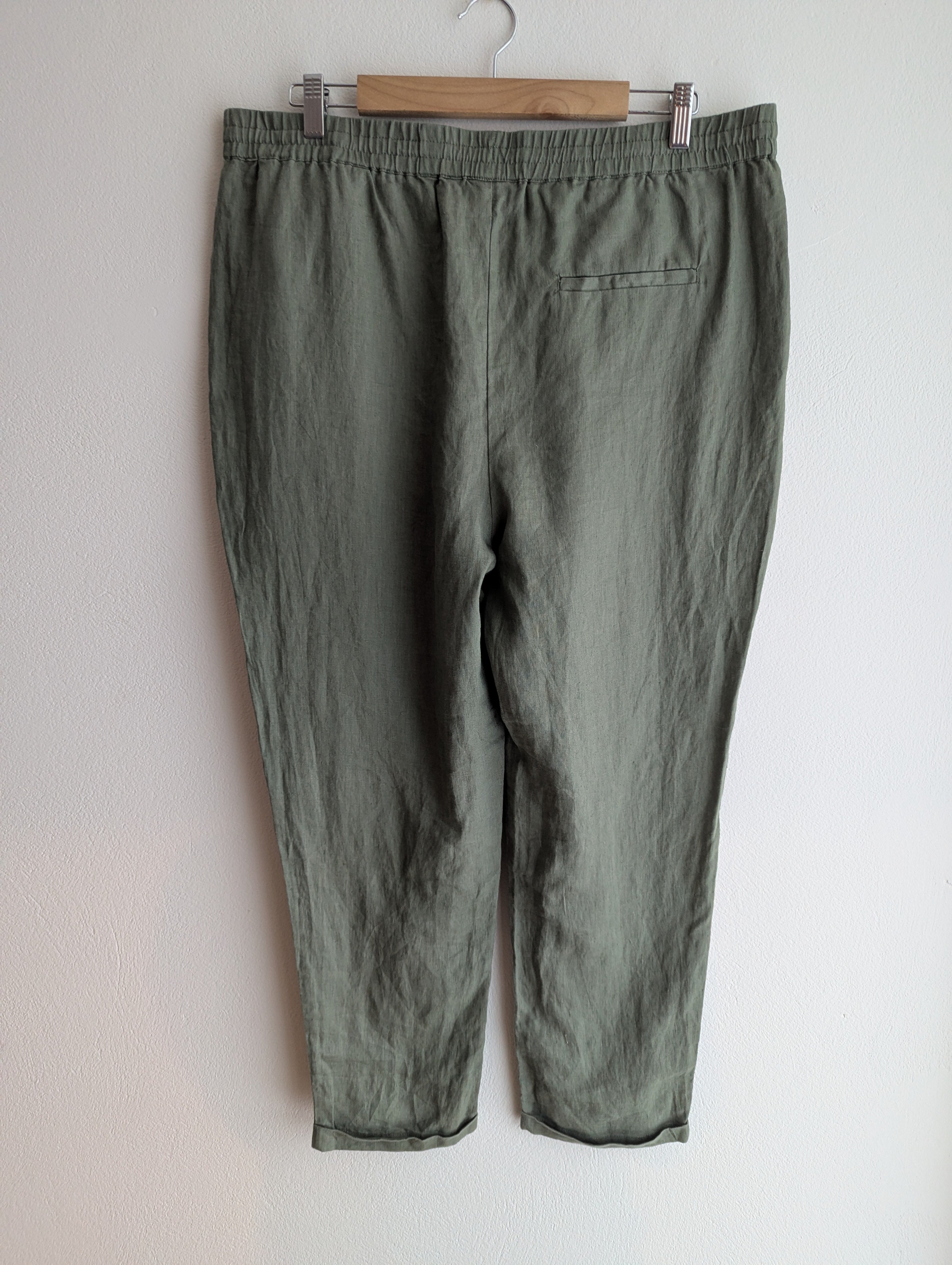 Sussan Linen Khaki Trousers