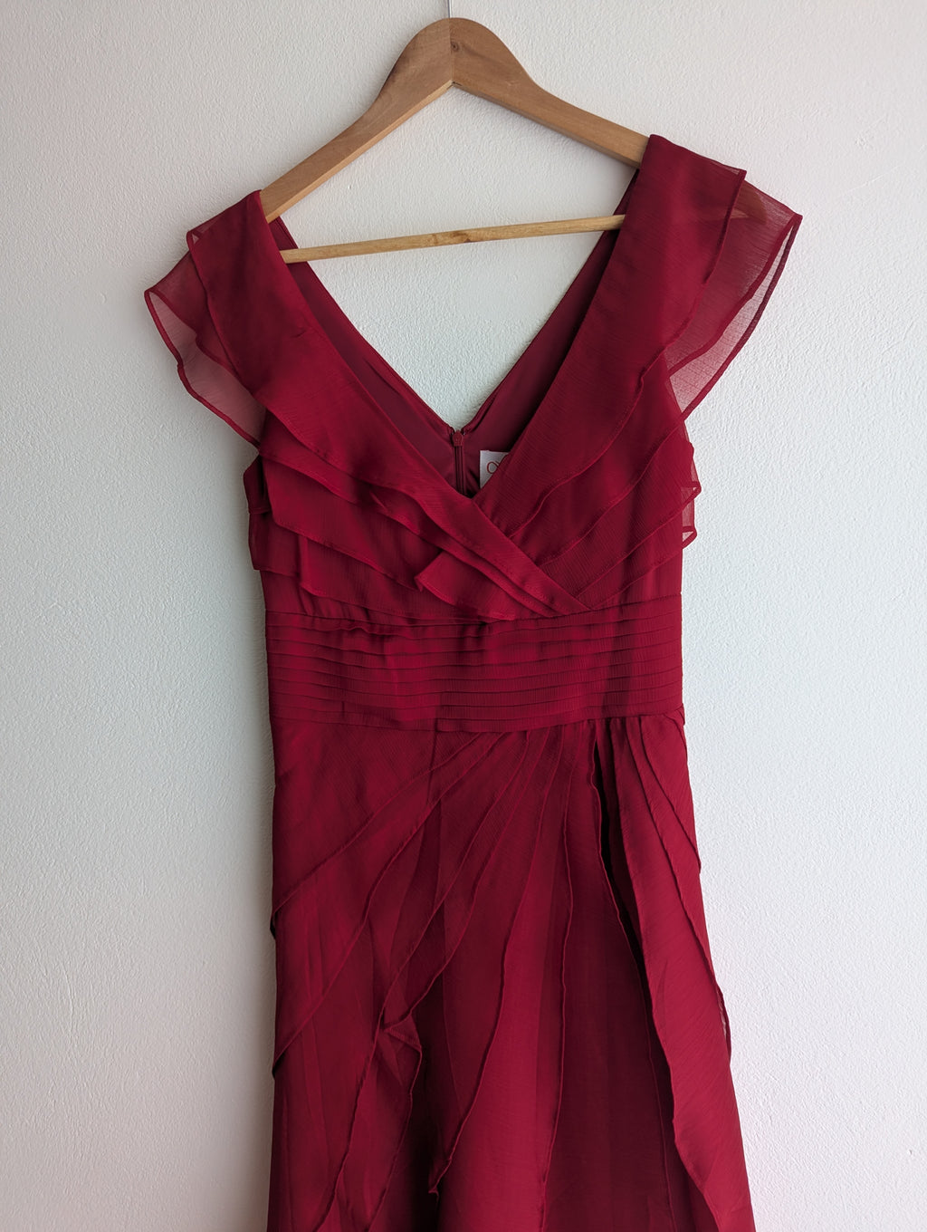 Leona Edmiston Red Ruffle Dress