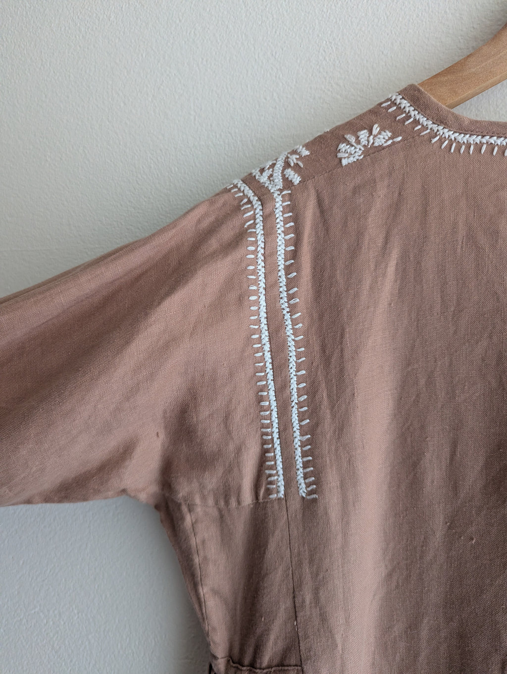 Lorna Murray Linen Embroidered Dress