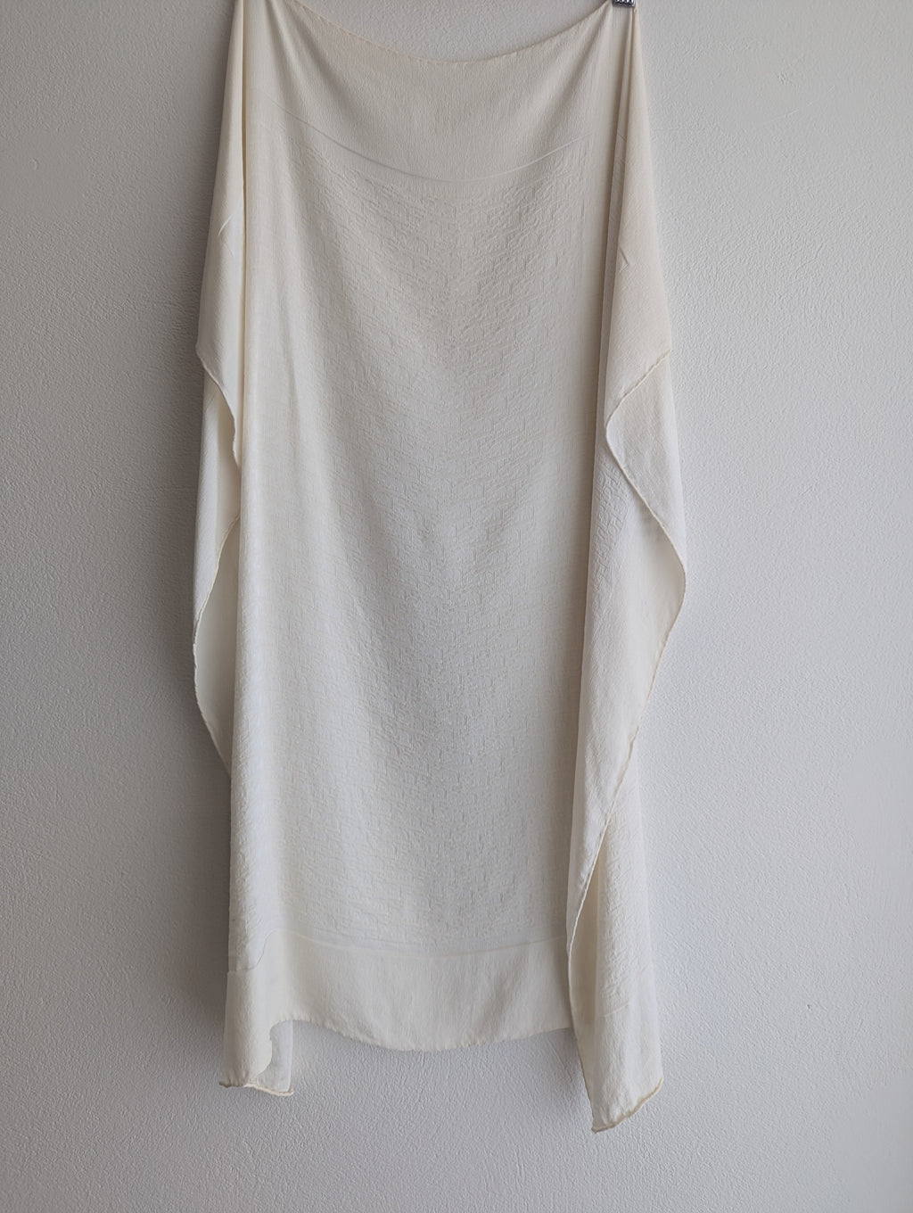 Christian Dior Cream Square Silk Scarf