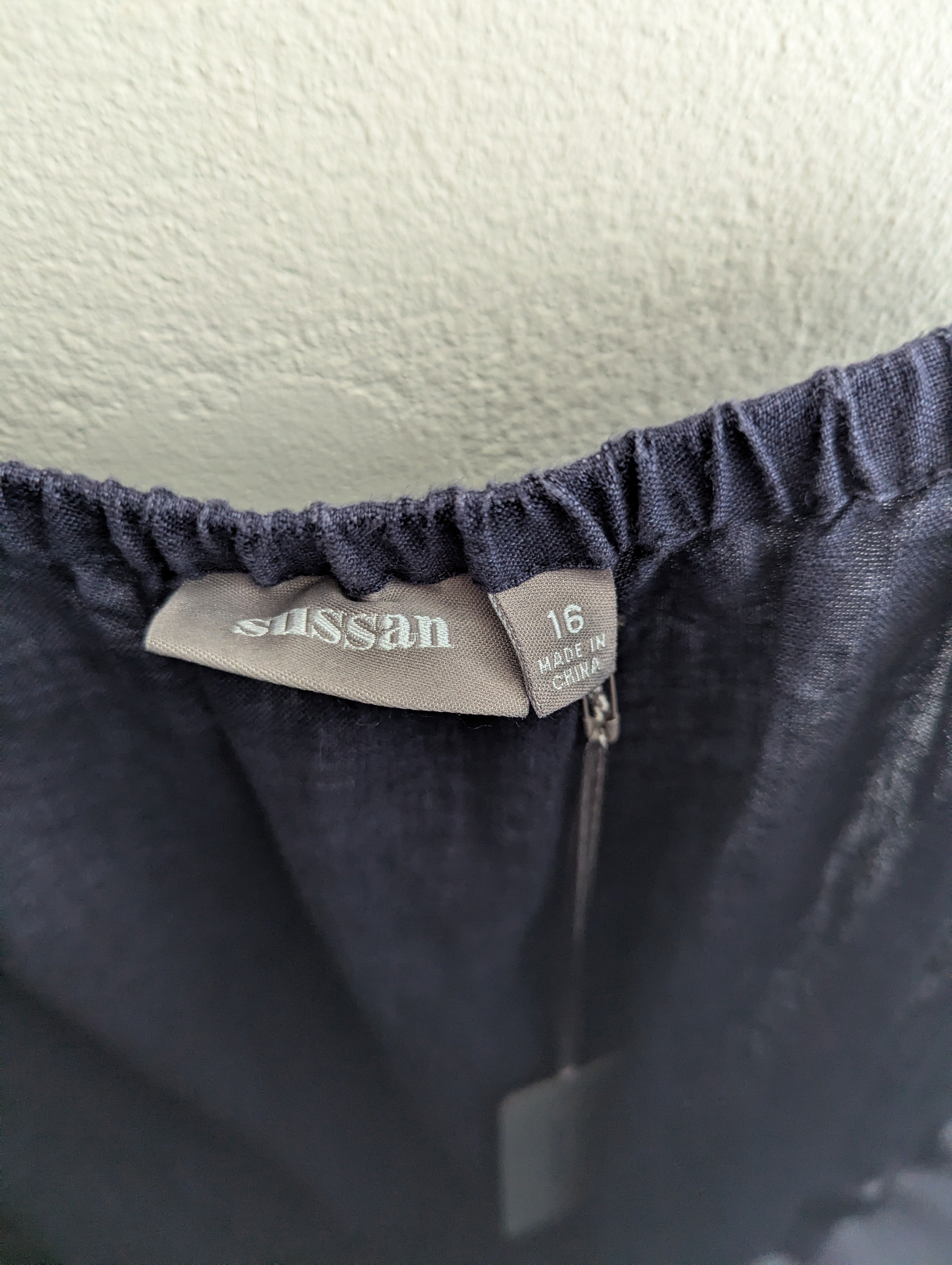 Sussan Linen Navy Jumpsuit