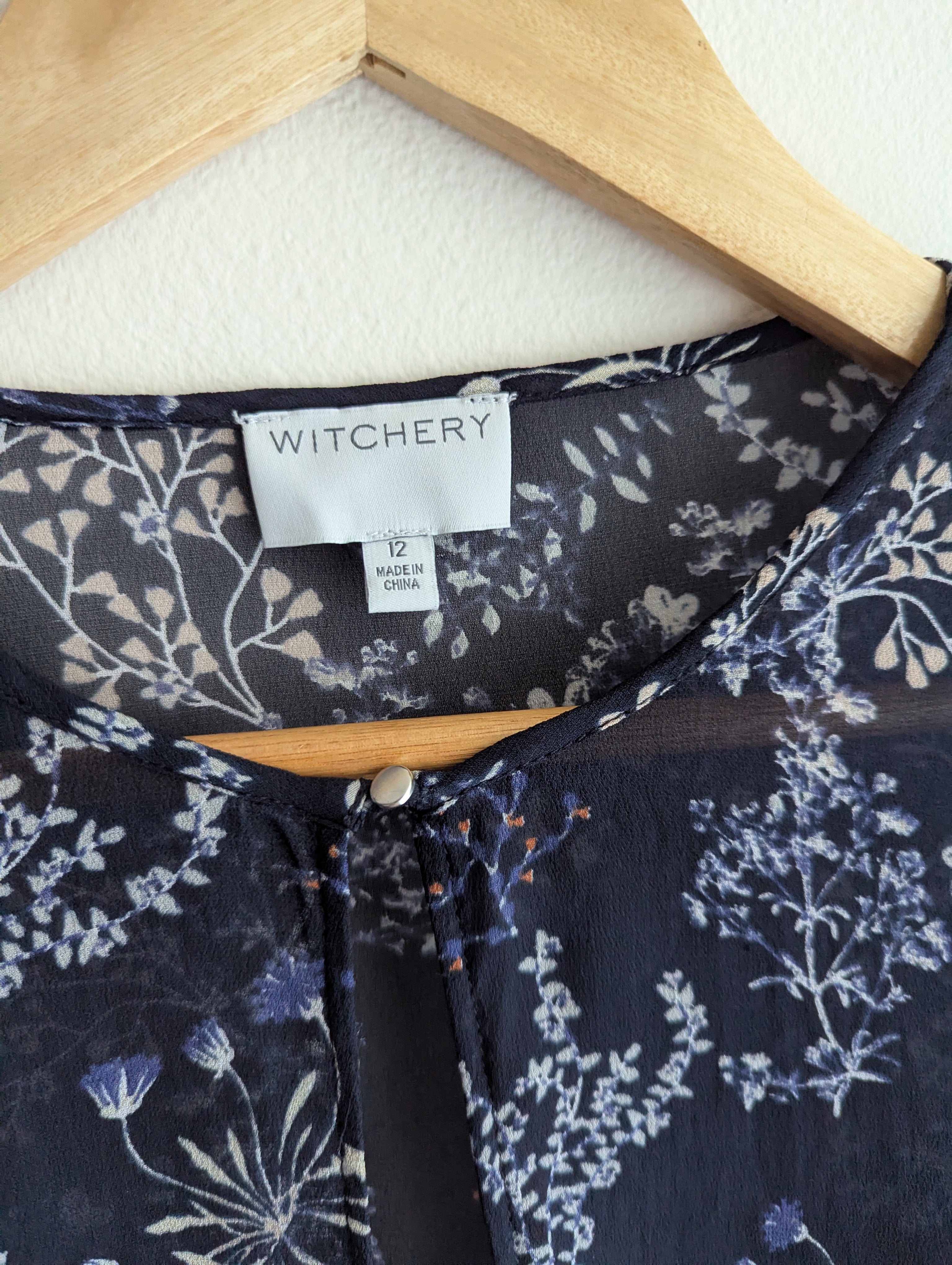 Witchery Sheer Floral Blouse
