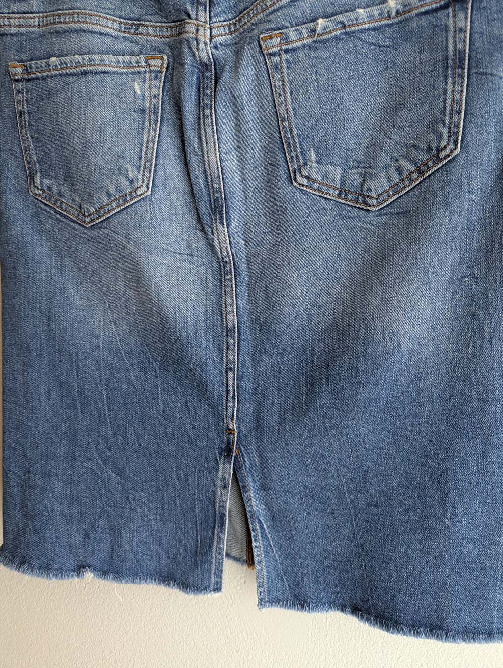 Zara Denim Midi Skirt