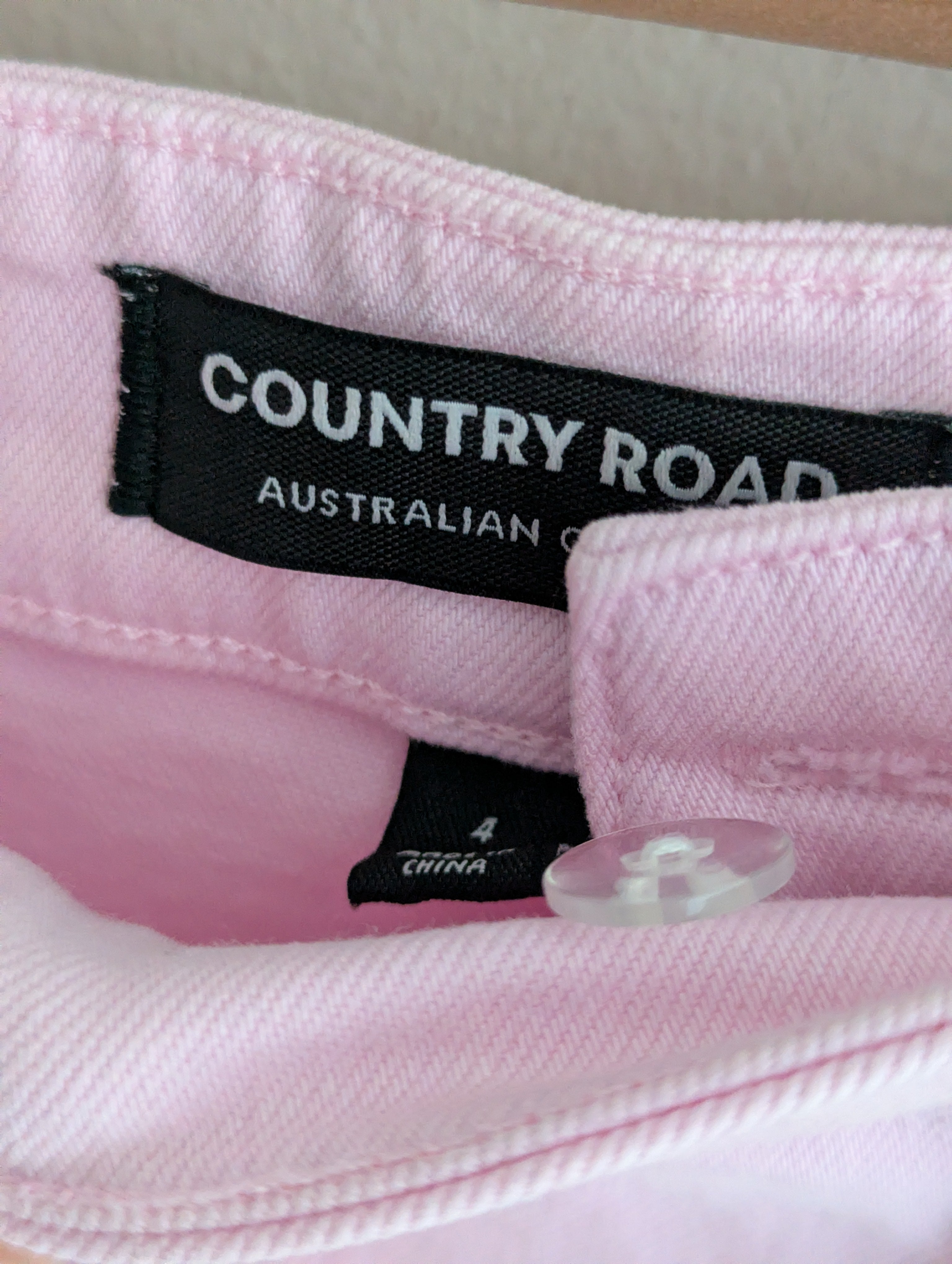 Country Road Pink Denim Mini Skirt