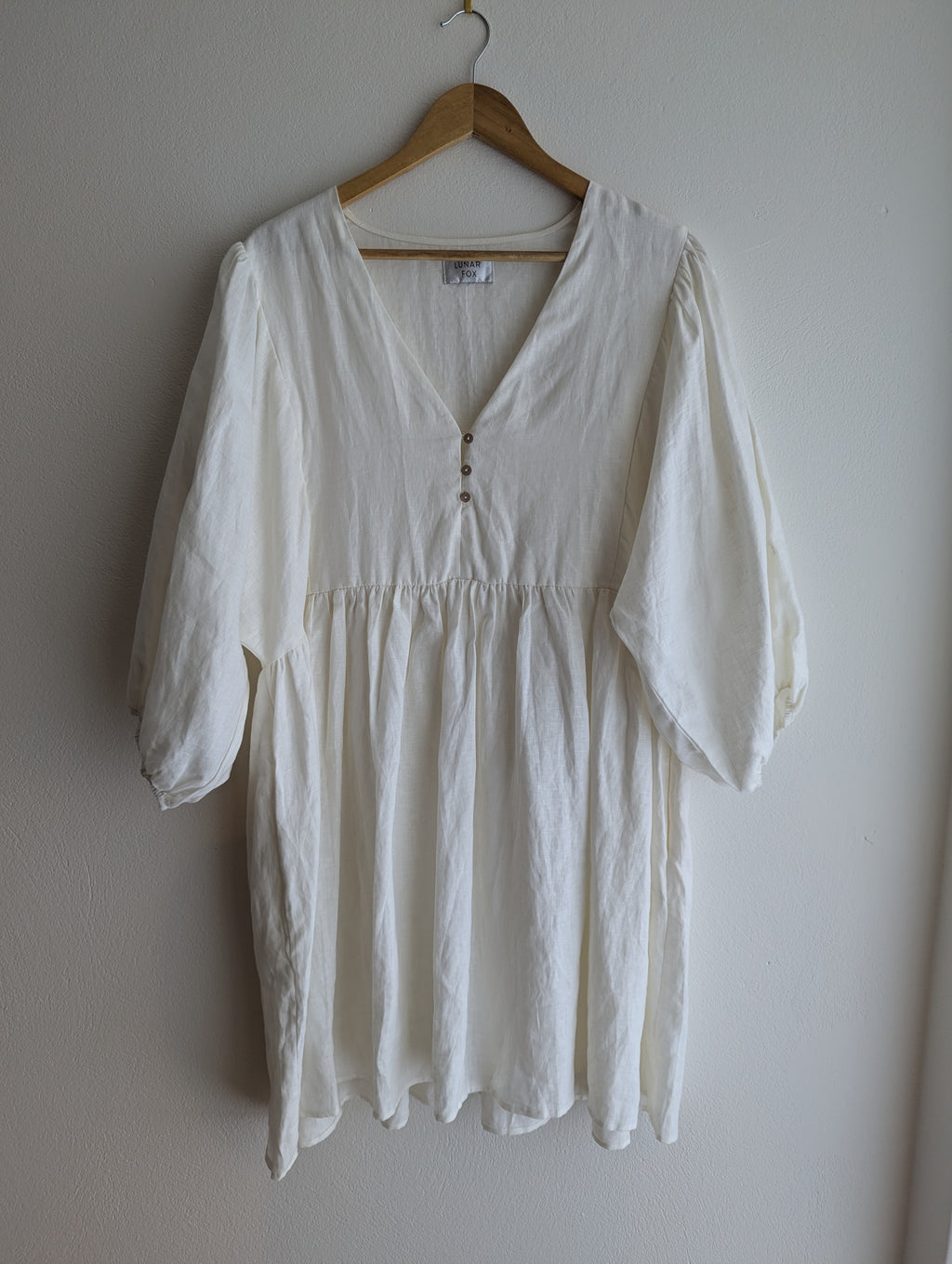 Lunar Fox Linen Dress