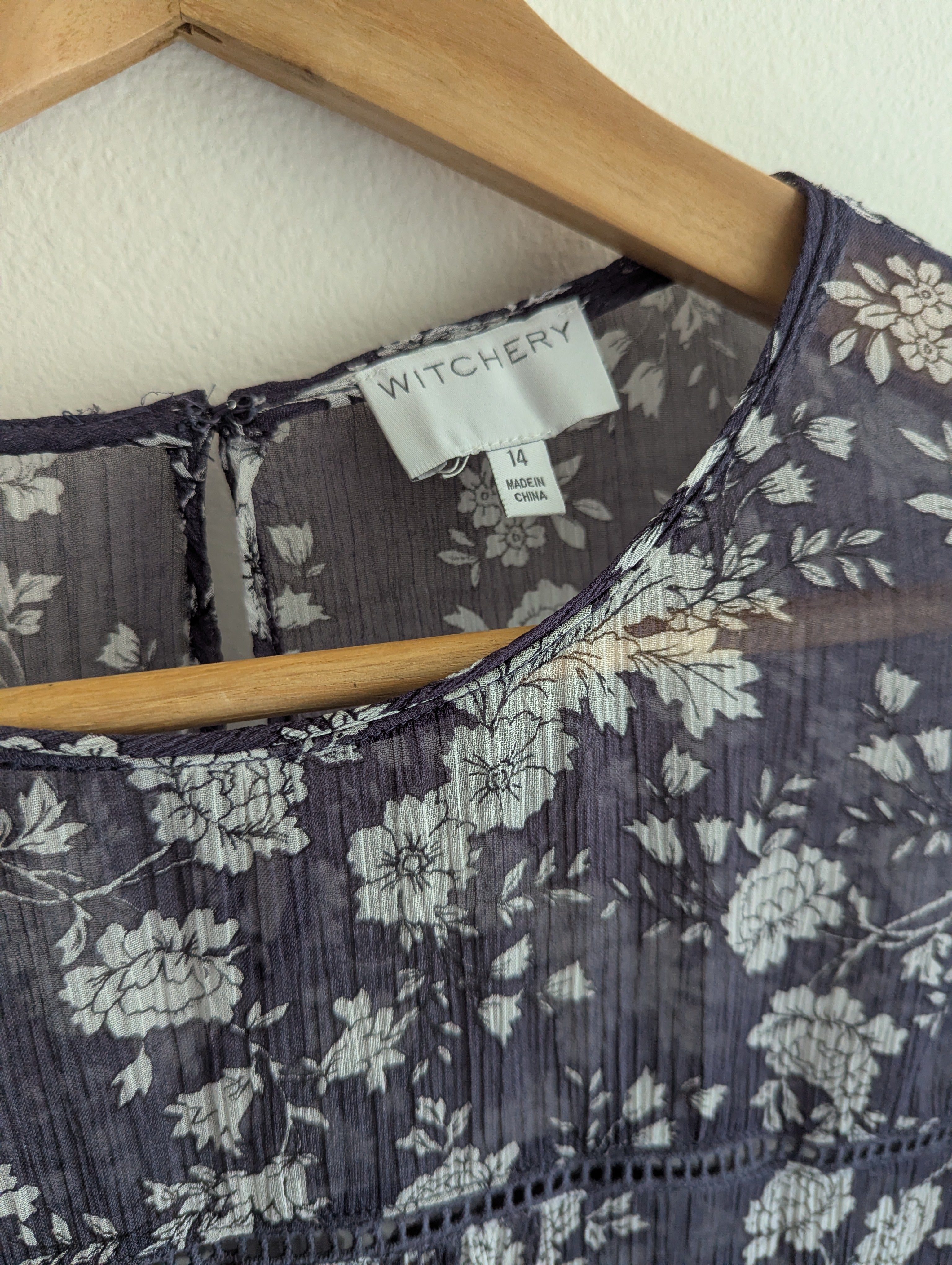 Witchery Sheer Floral Blouse