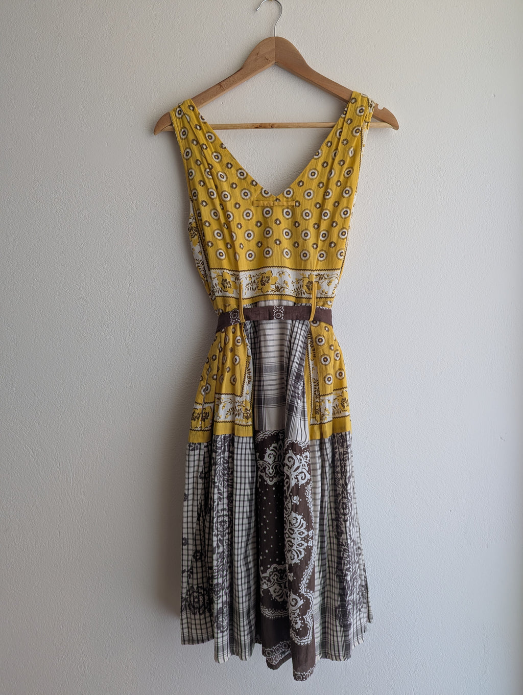 Derhy Yellow Button-Down Dress