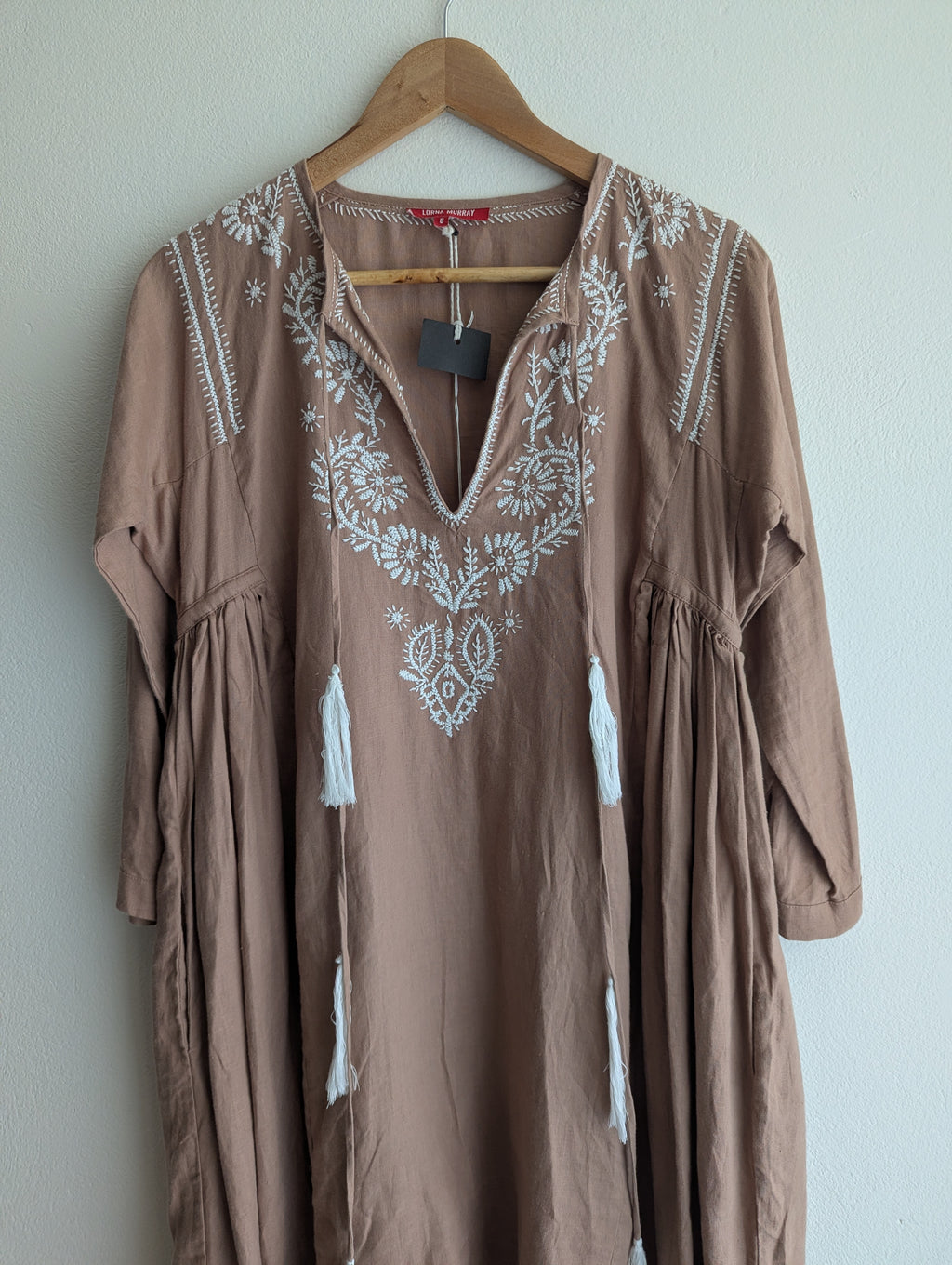 Lorna Murray Linen Embroidered Dress
