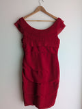 Events Red Ruffle Dress