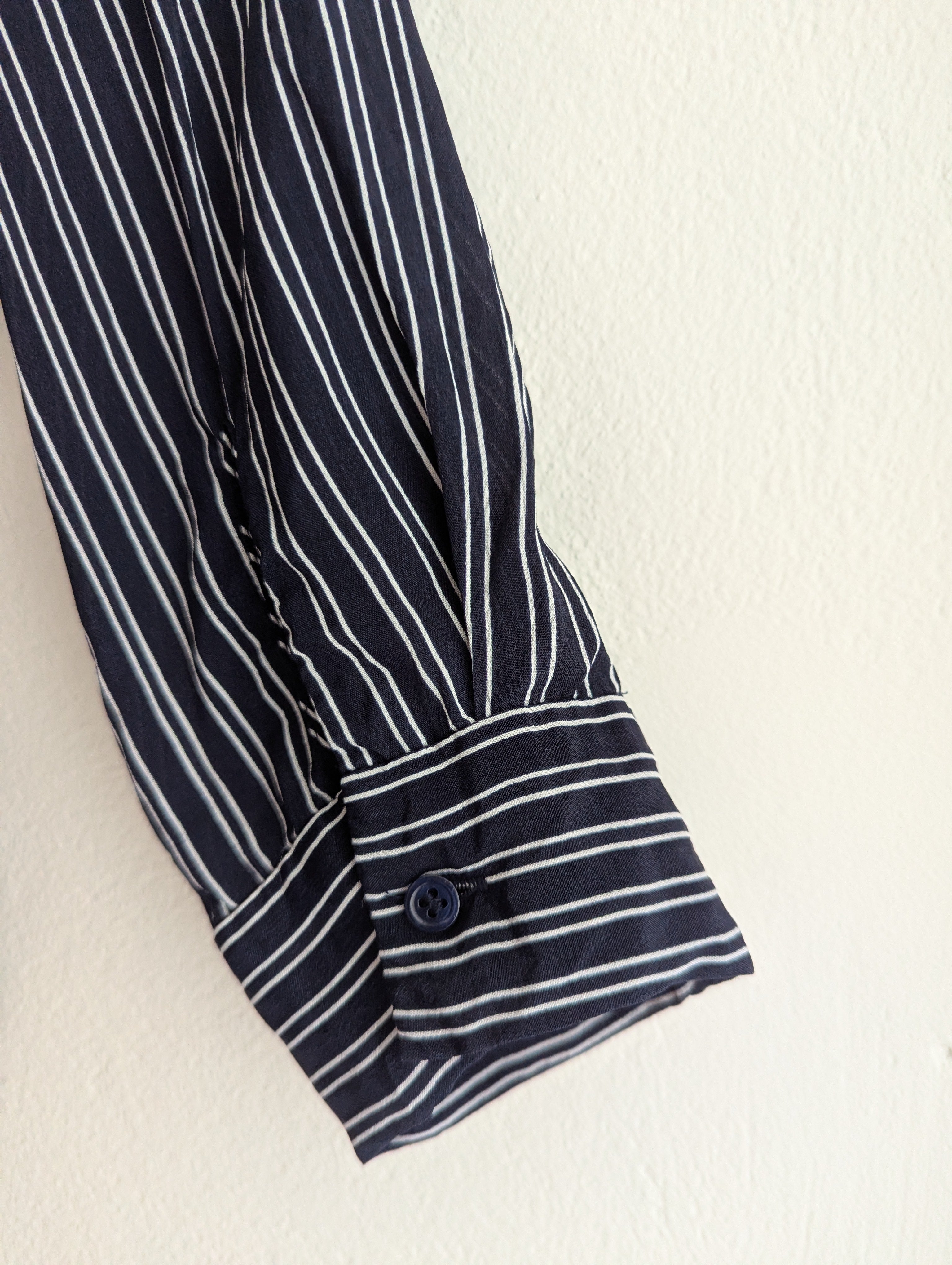 David Lawrence Stripe Button Down Blouse