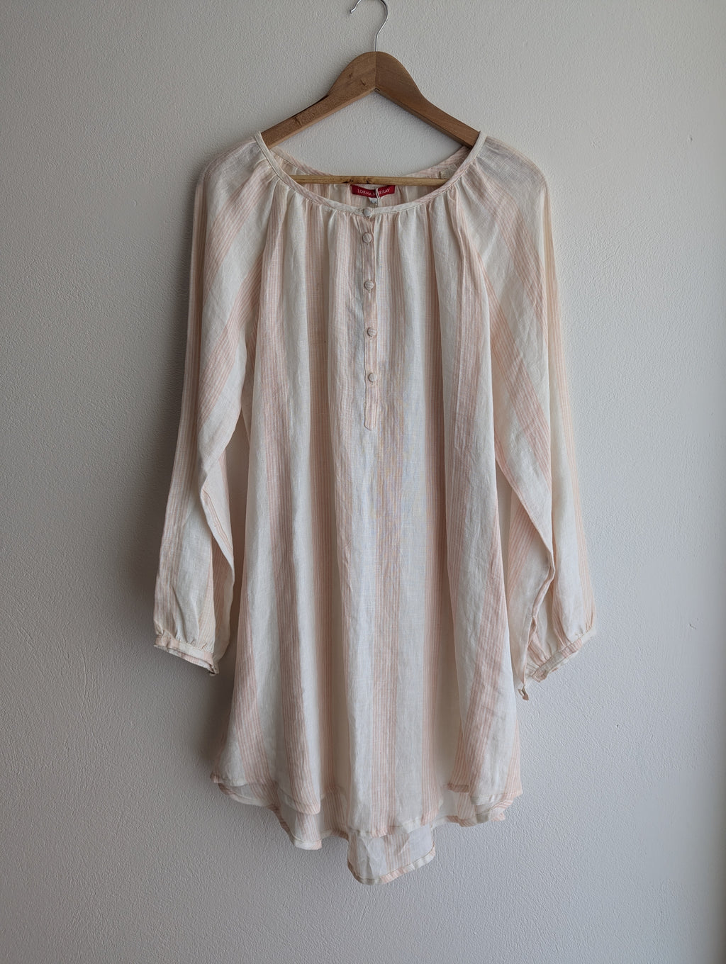 Lorna Murray Pink Stripe Linen Dress