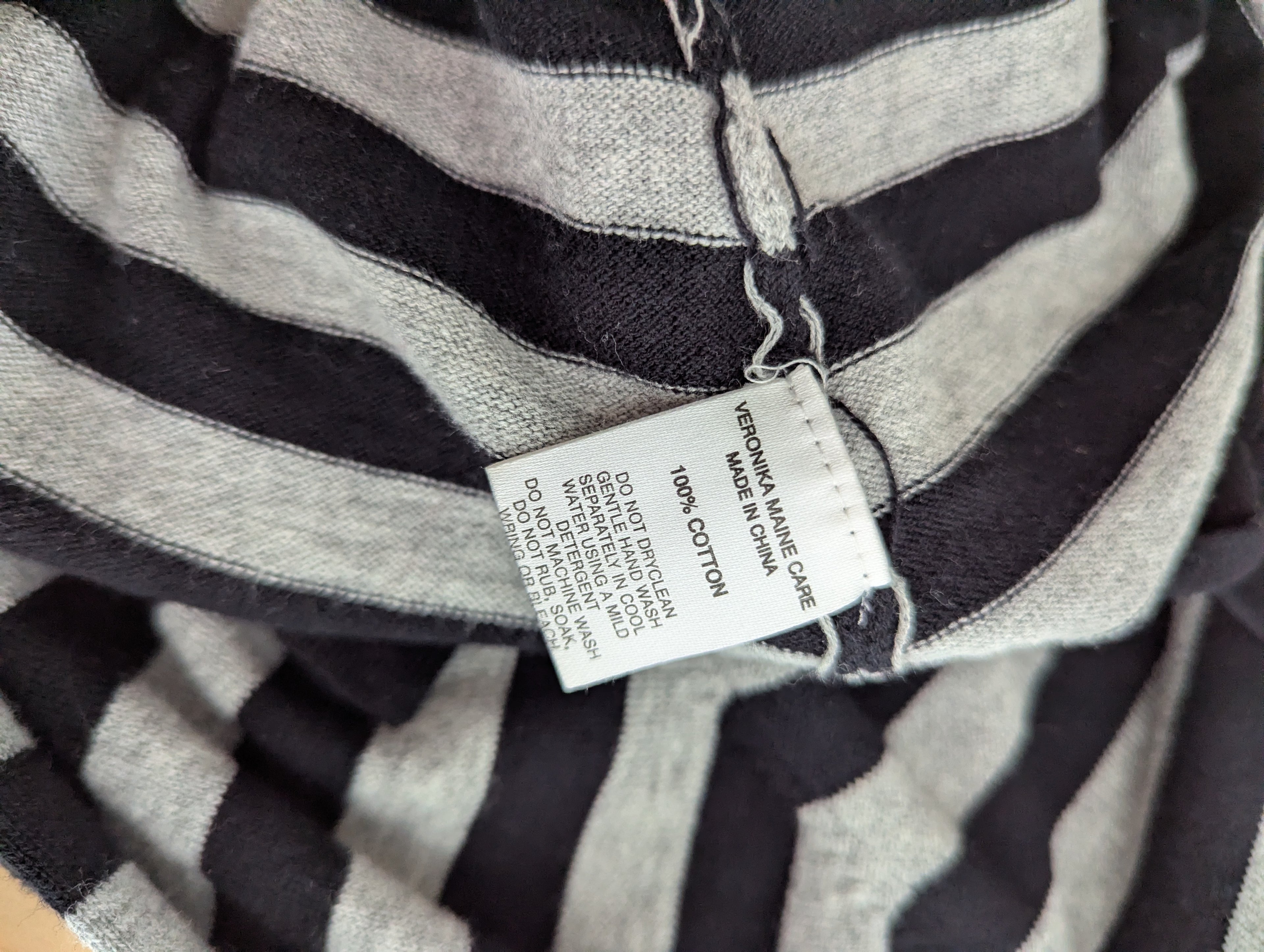 Veronika Maine Cotton Stripe Knit Top