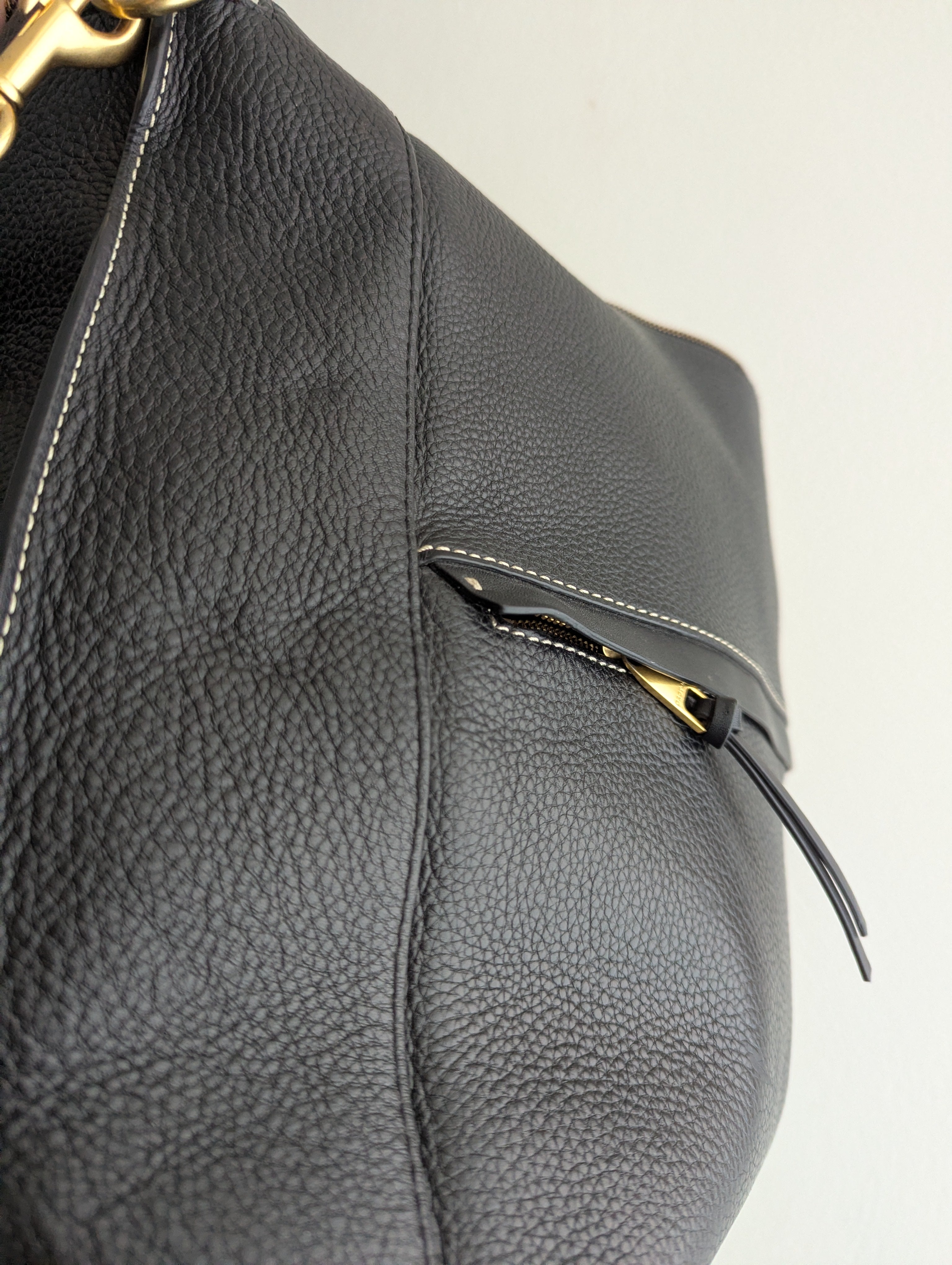 Oroton Black Leather Tote