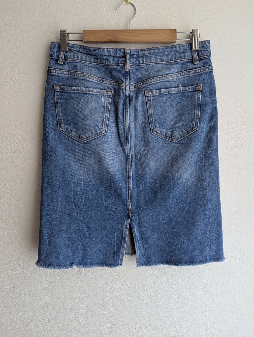Zara Denim Midi Skirt
