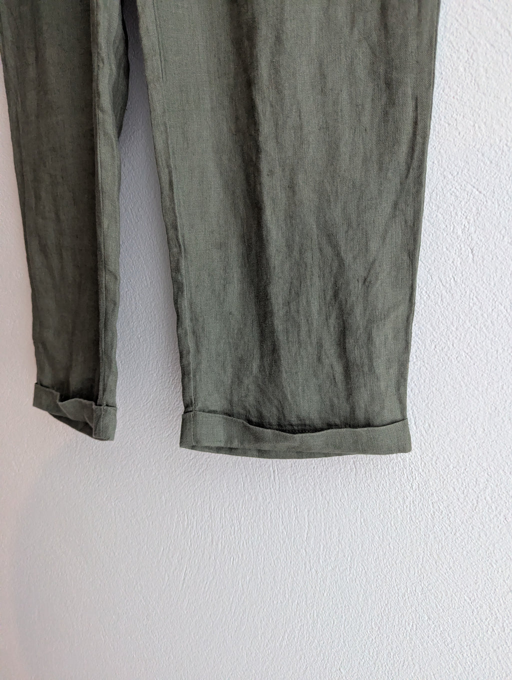 Sussan Linen Khaki Trousers