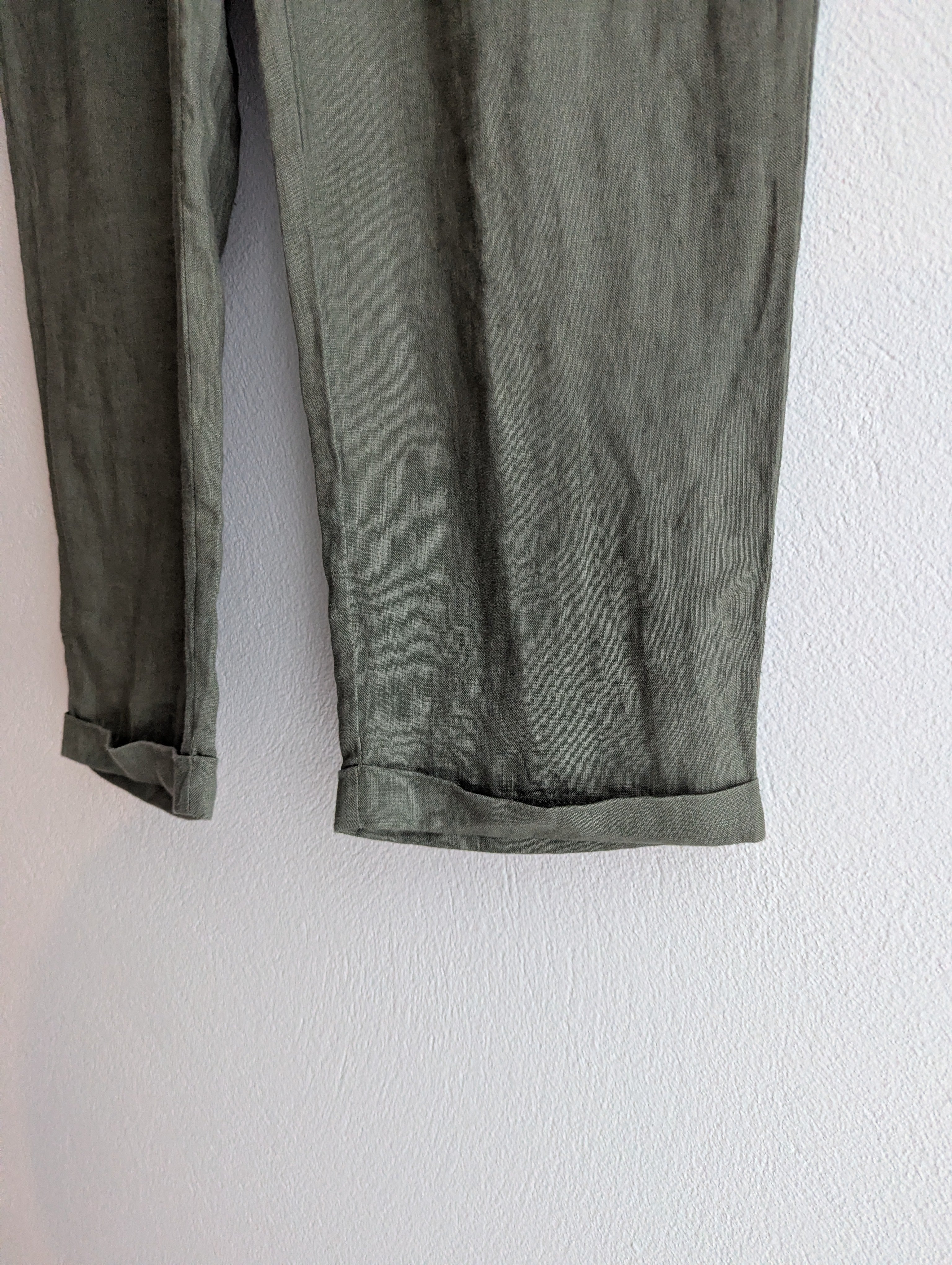 Sussan Linen Khaki Trousers