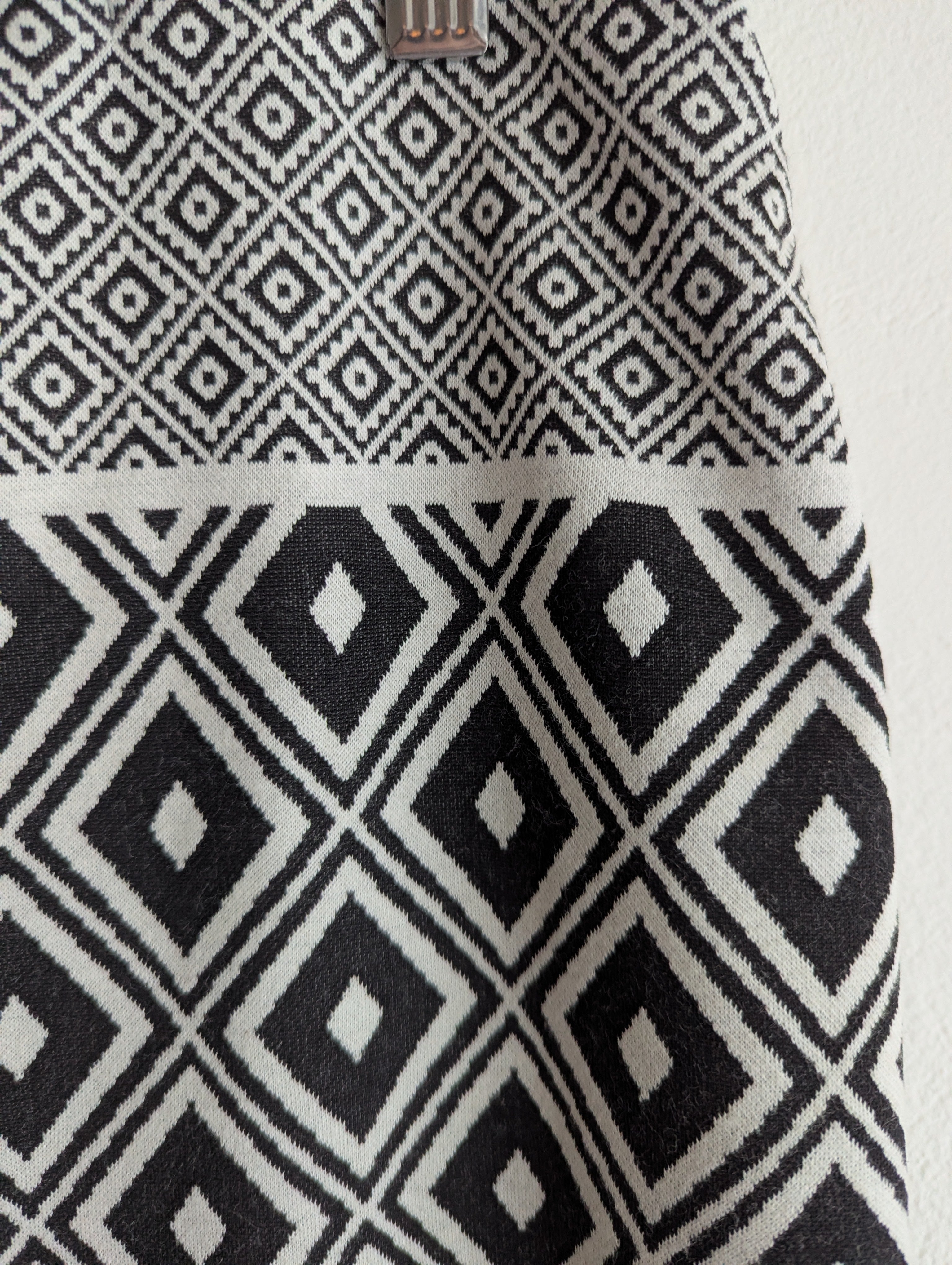 Veronika Maine Geometric Midi Skirt