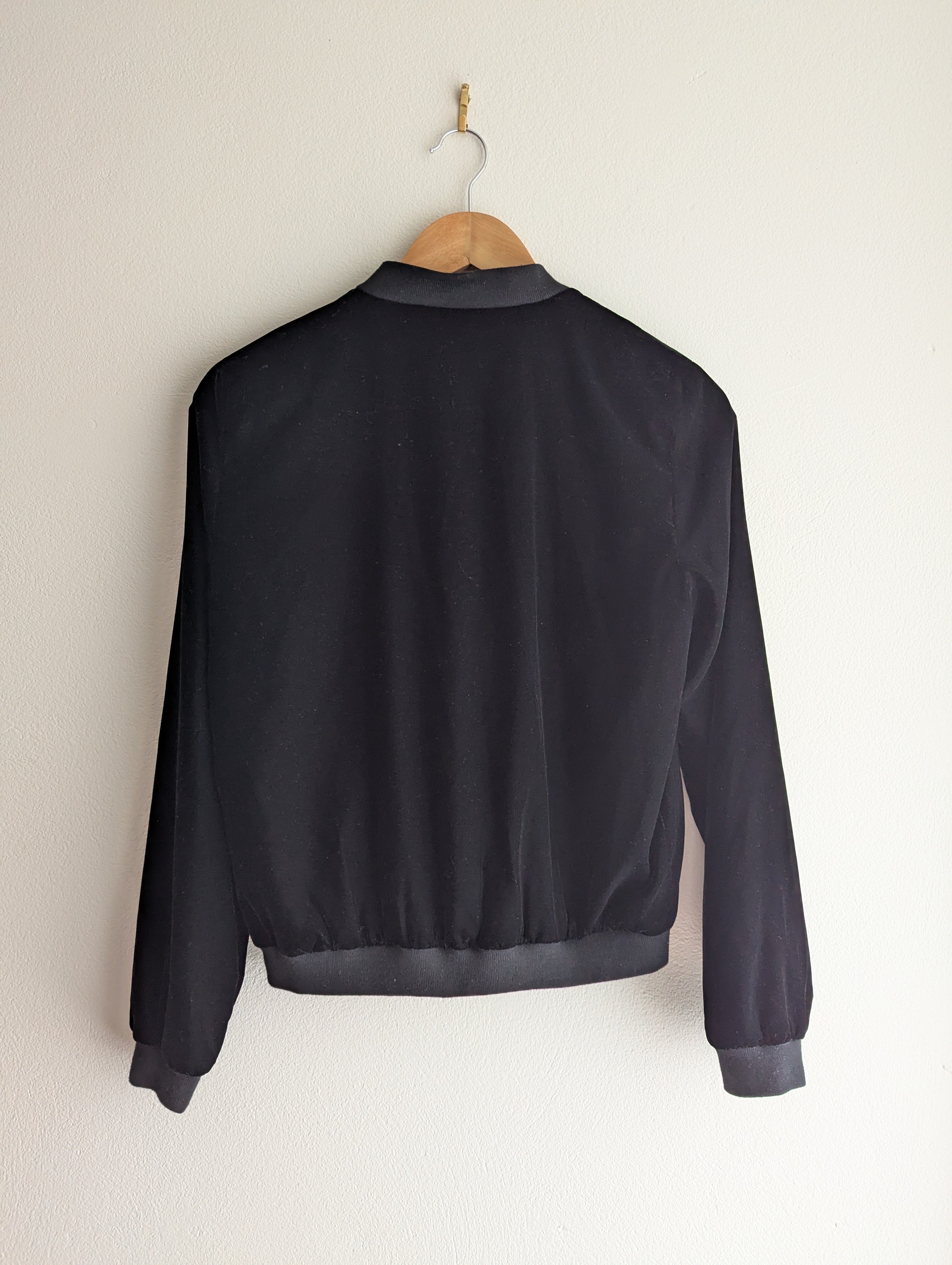 Esprit Embroidered Velour Bomber Jacket
