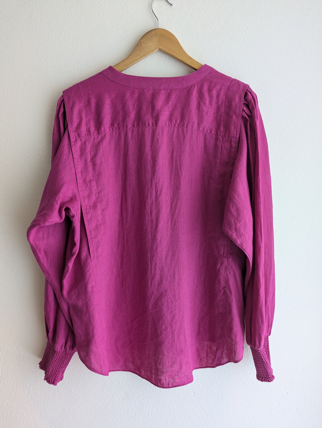 Witchery Magenta Linen Shirt
