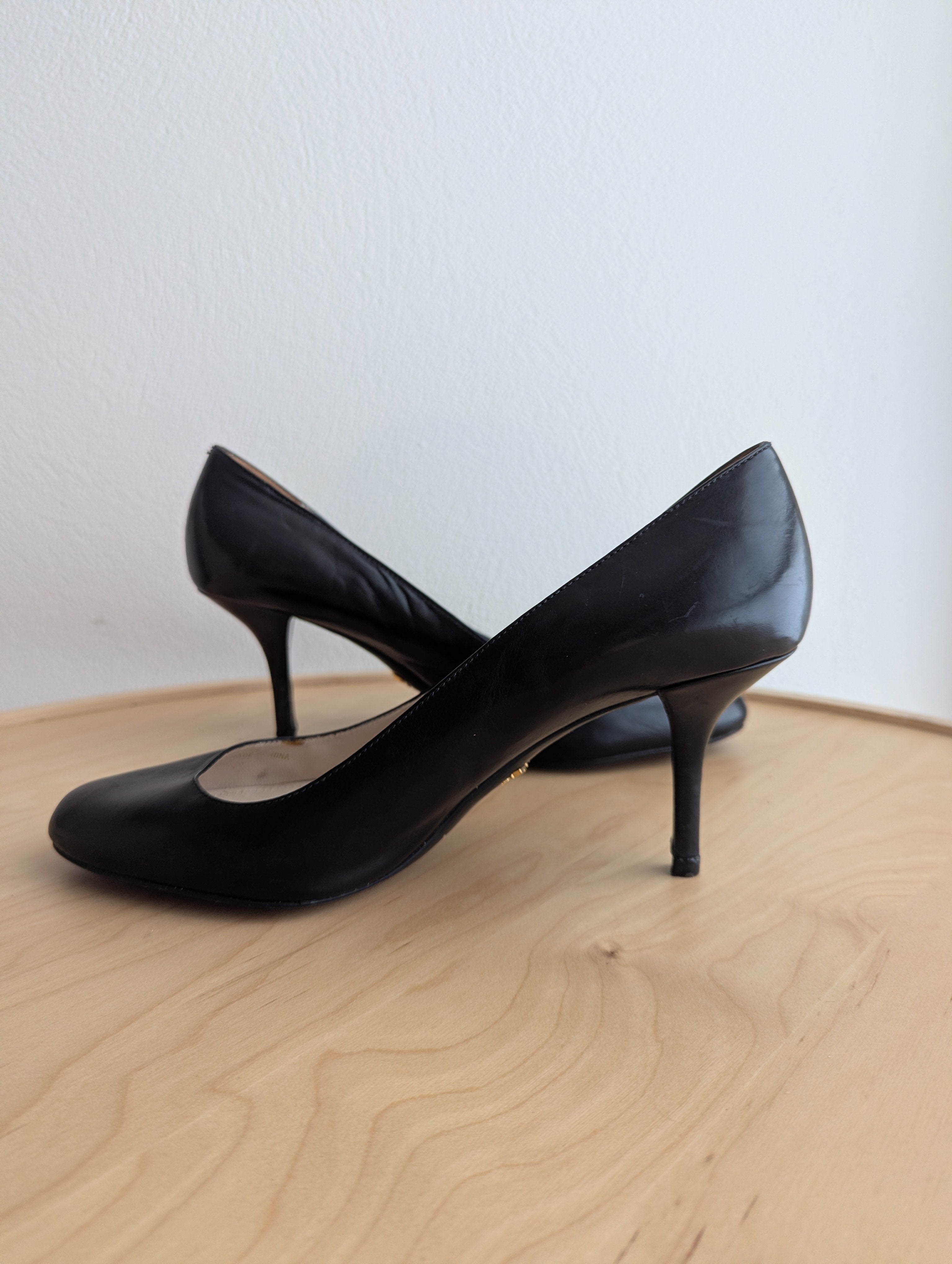 Prada Black Leather Pumps