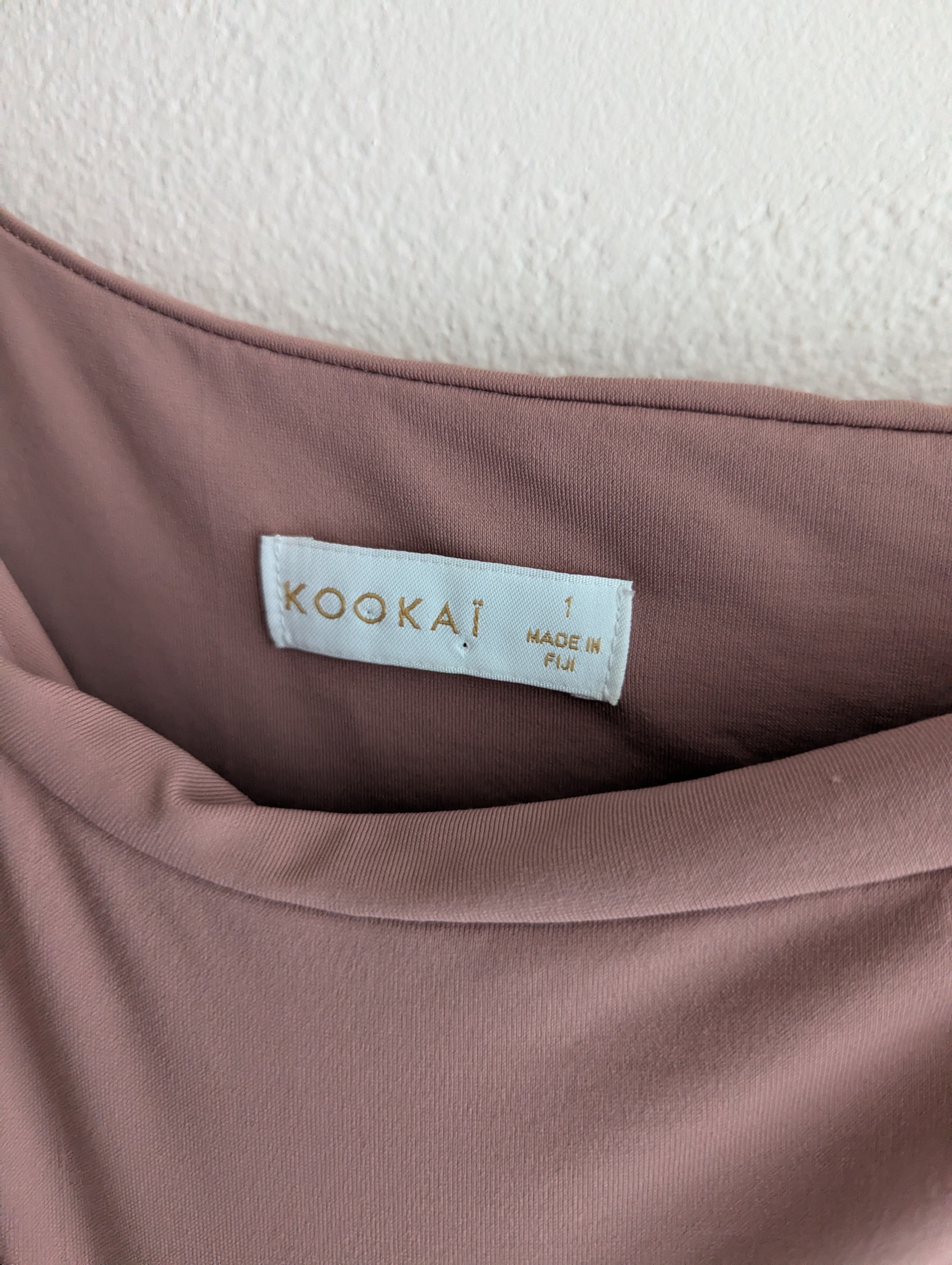 KOOKAÏ Asymetric Ruched Midi Dress
