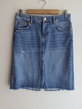 Zara Denim Midi Skirt