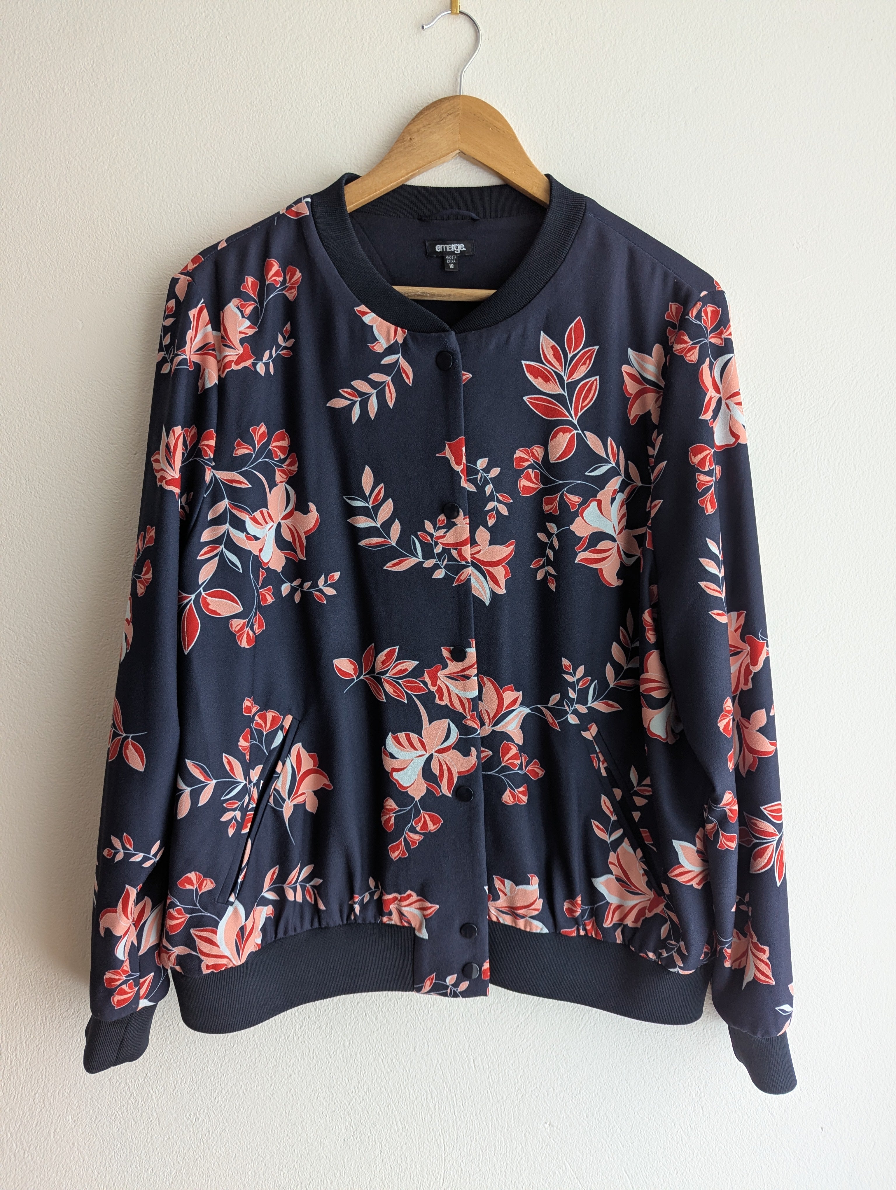 Emerge Floral Bomber Jacket