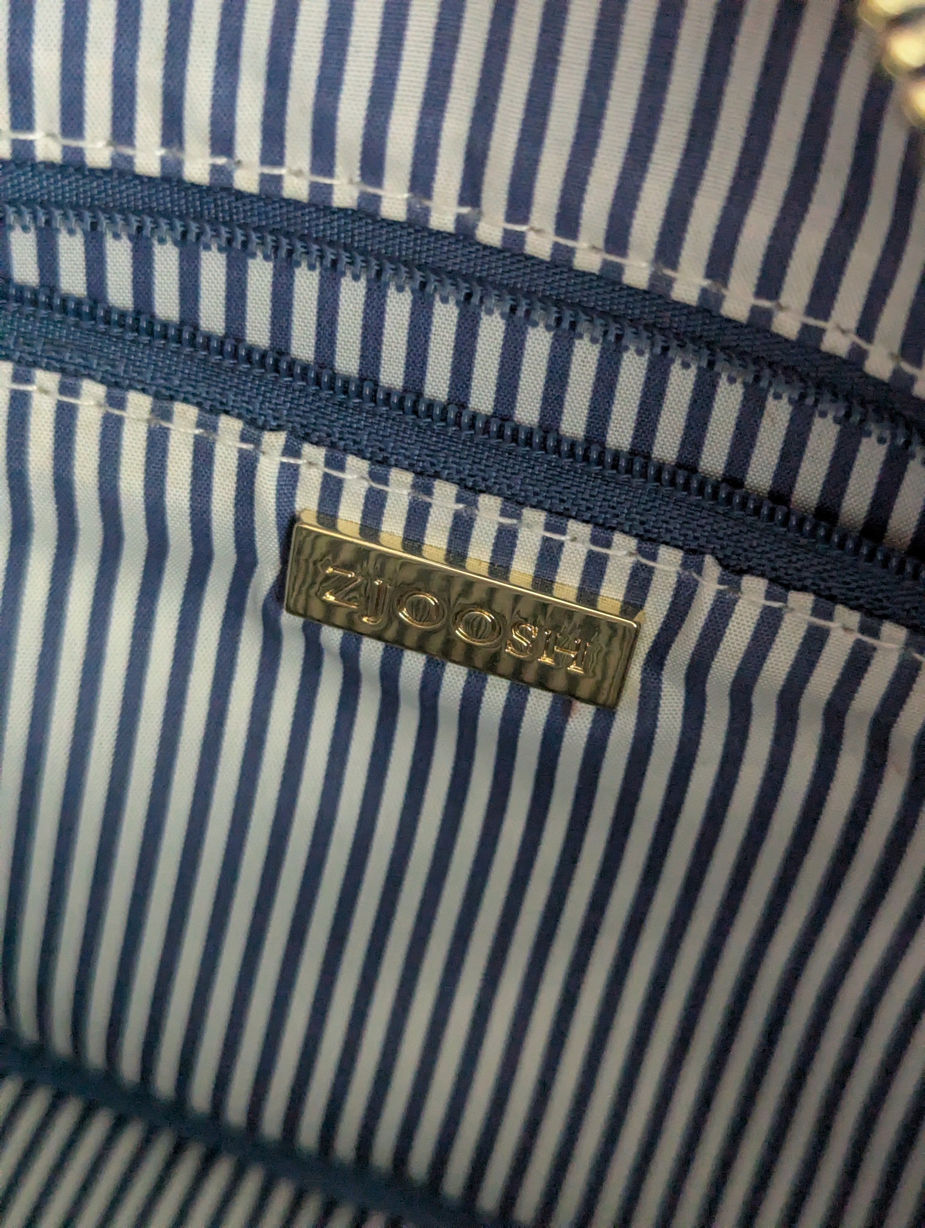 Zjoosh navy and houndstooth cross body camera bag