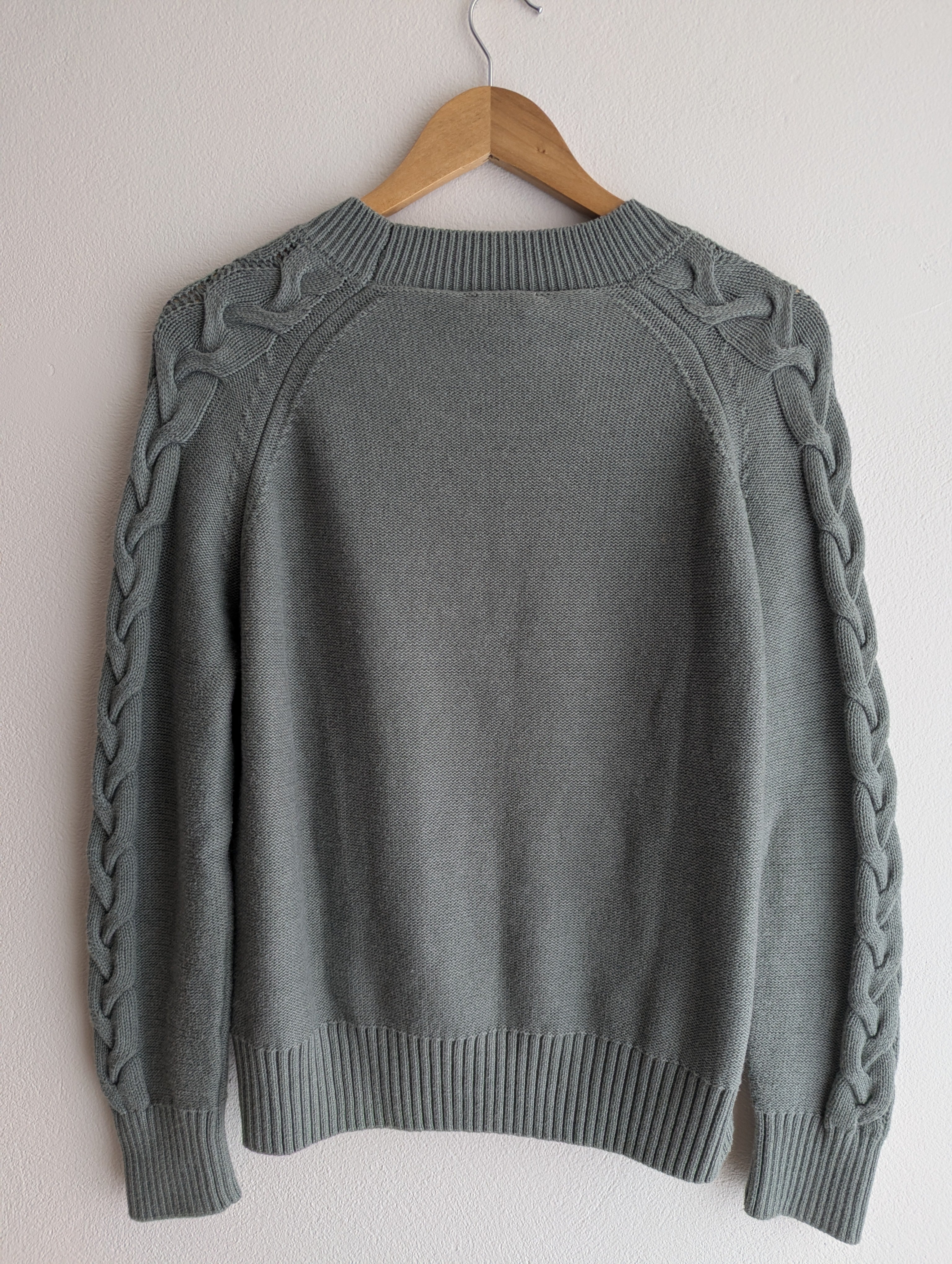 Goondiwindi Cotton Cable Knit Sleeve Jumper