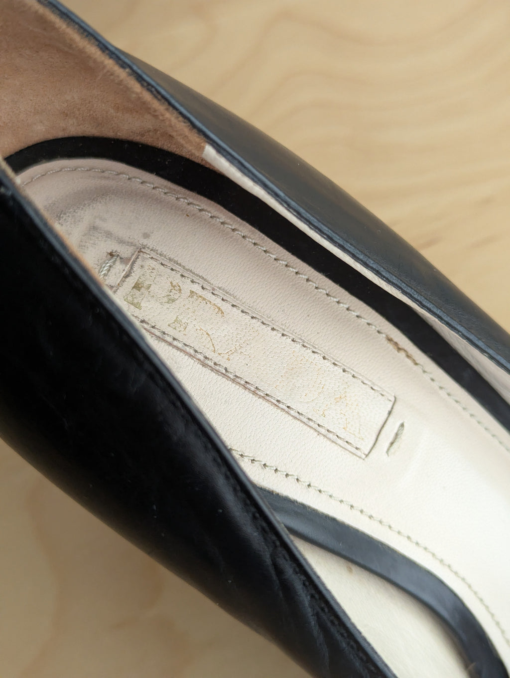 Prada Black Leather Pumps