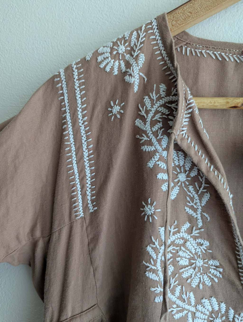 Lorna Murray Linen Embroidered Dress