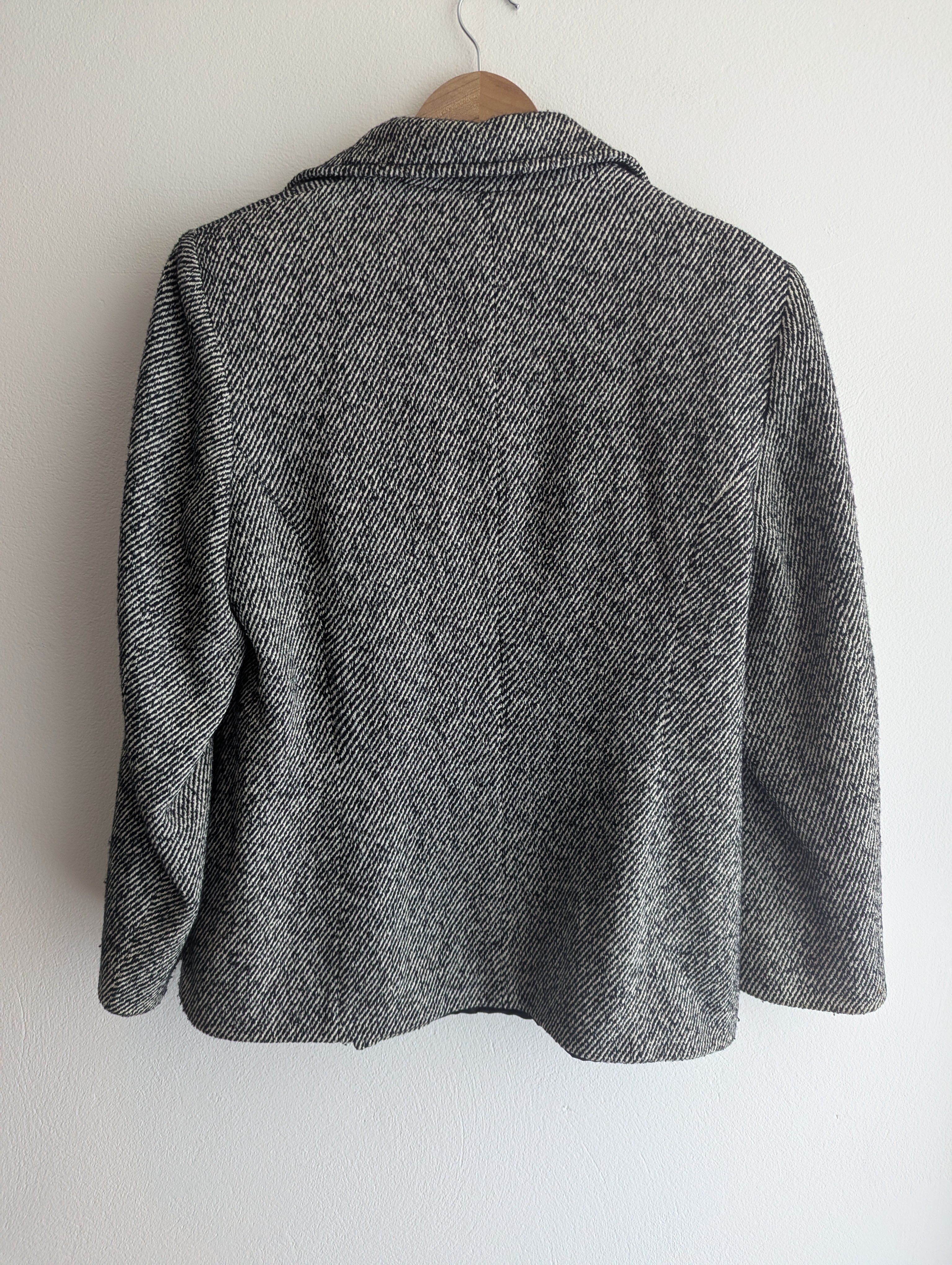 W Collection Wool & Silk Blend Pea Coat