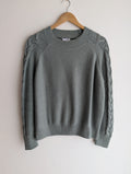 Goondiwindi Cotton Cable Knit Sleeve Jumper