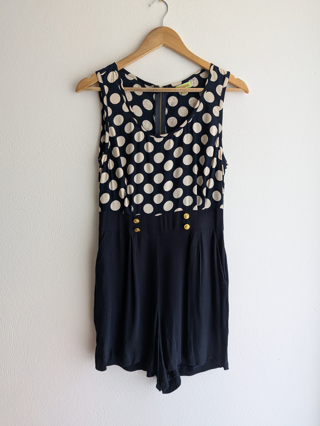 Avocado Polka Dot Playsuit