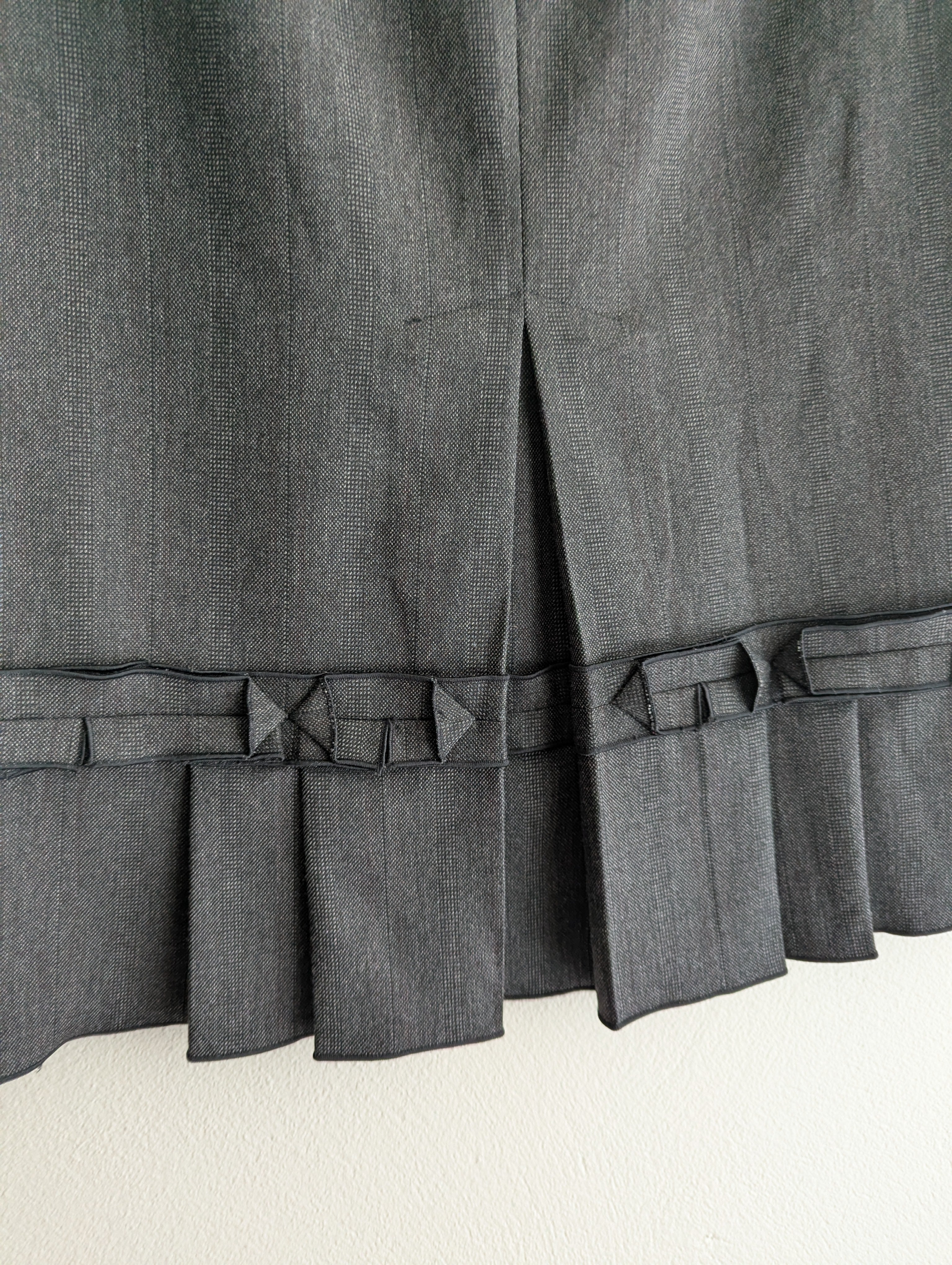Cue Ruffle Hem Tailored Skirt