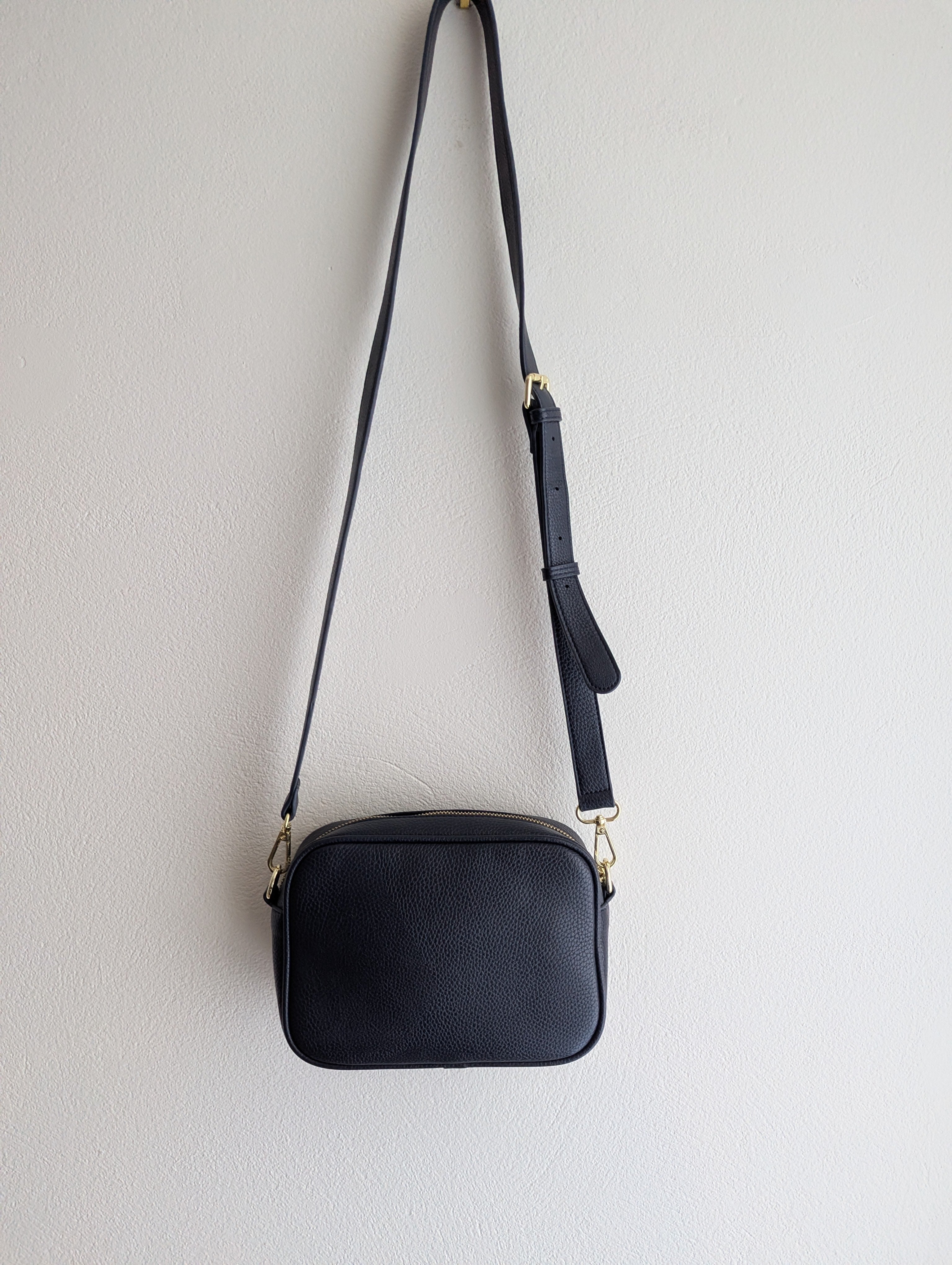Zjoosh navy and houndstooth cross body camera bag
