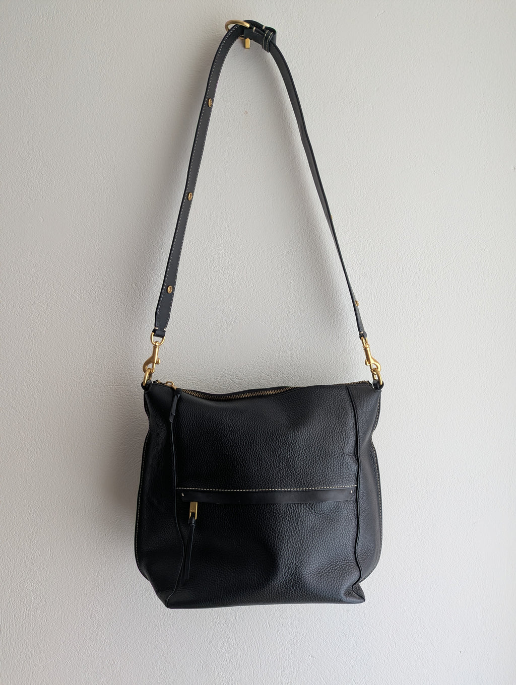 Oroton Black Leather Tote