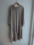 Carolina Satin Gold Maxi Dress