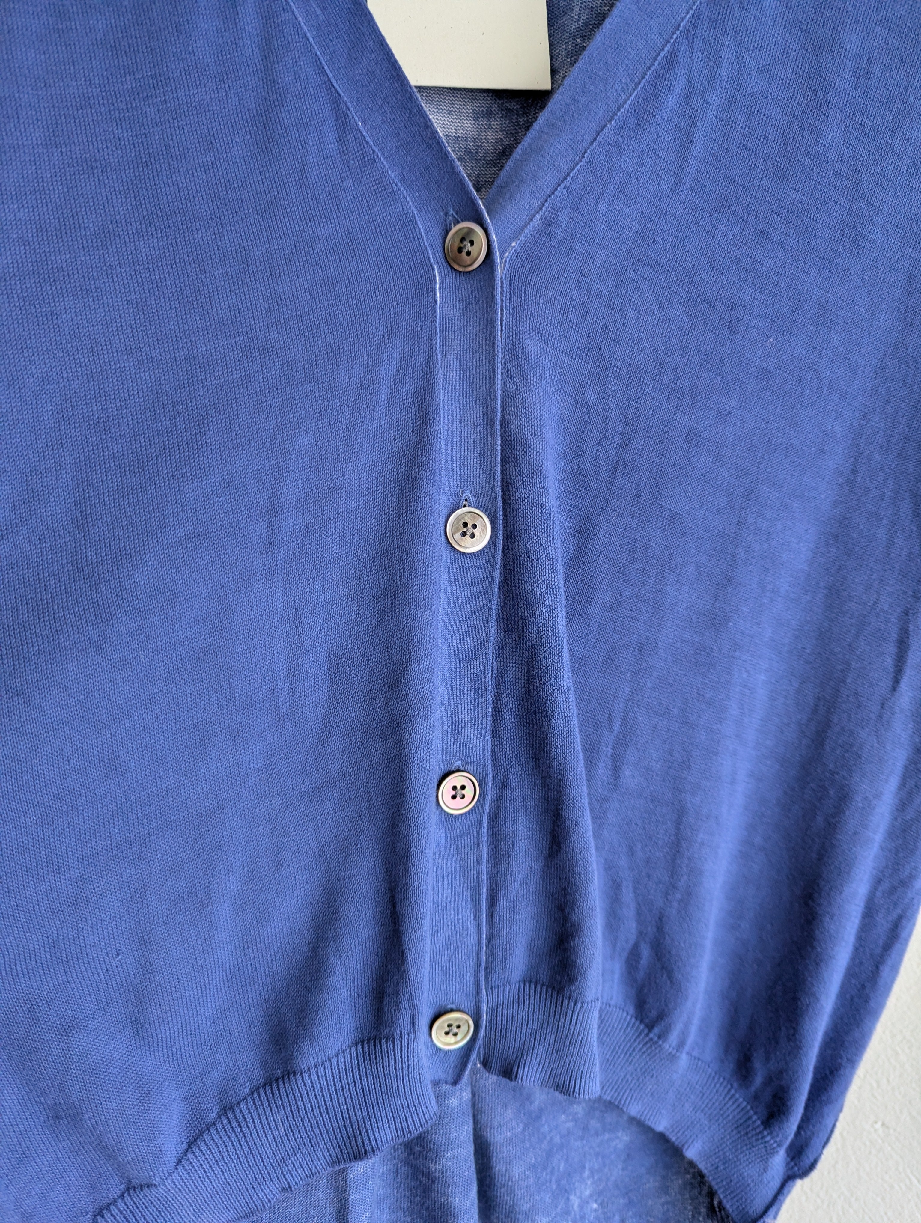 Charli Hand-dyed Cotton Navy Cardigan