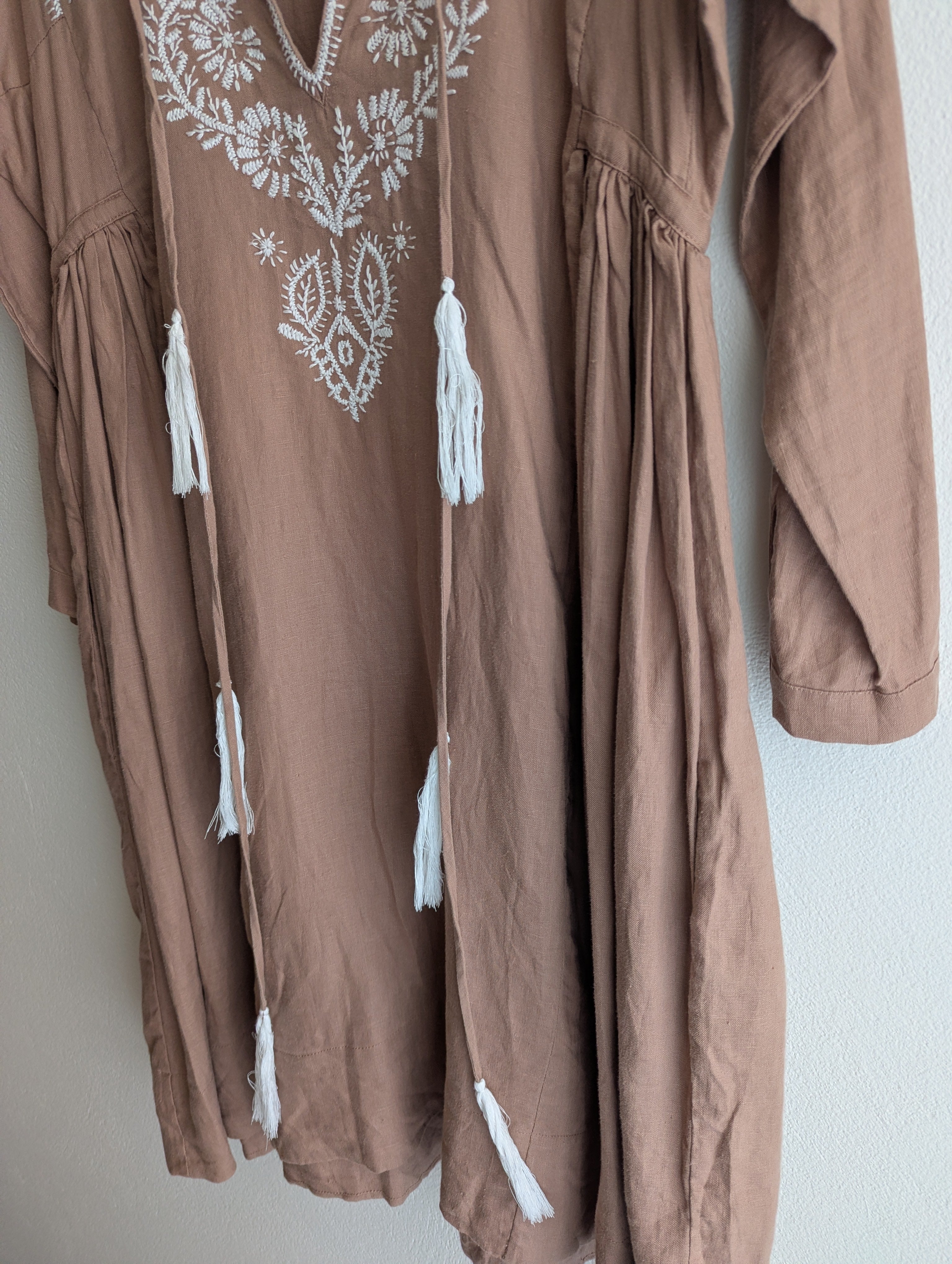 Lorna Murray Linen Embroidered Dress