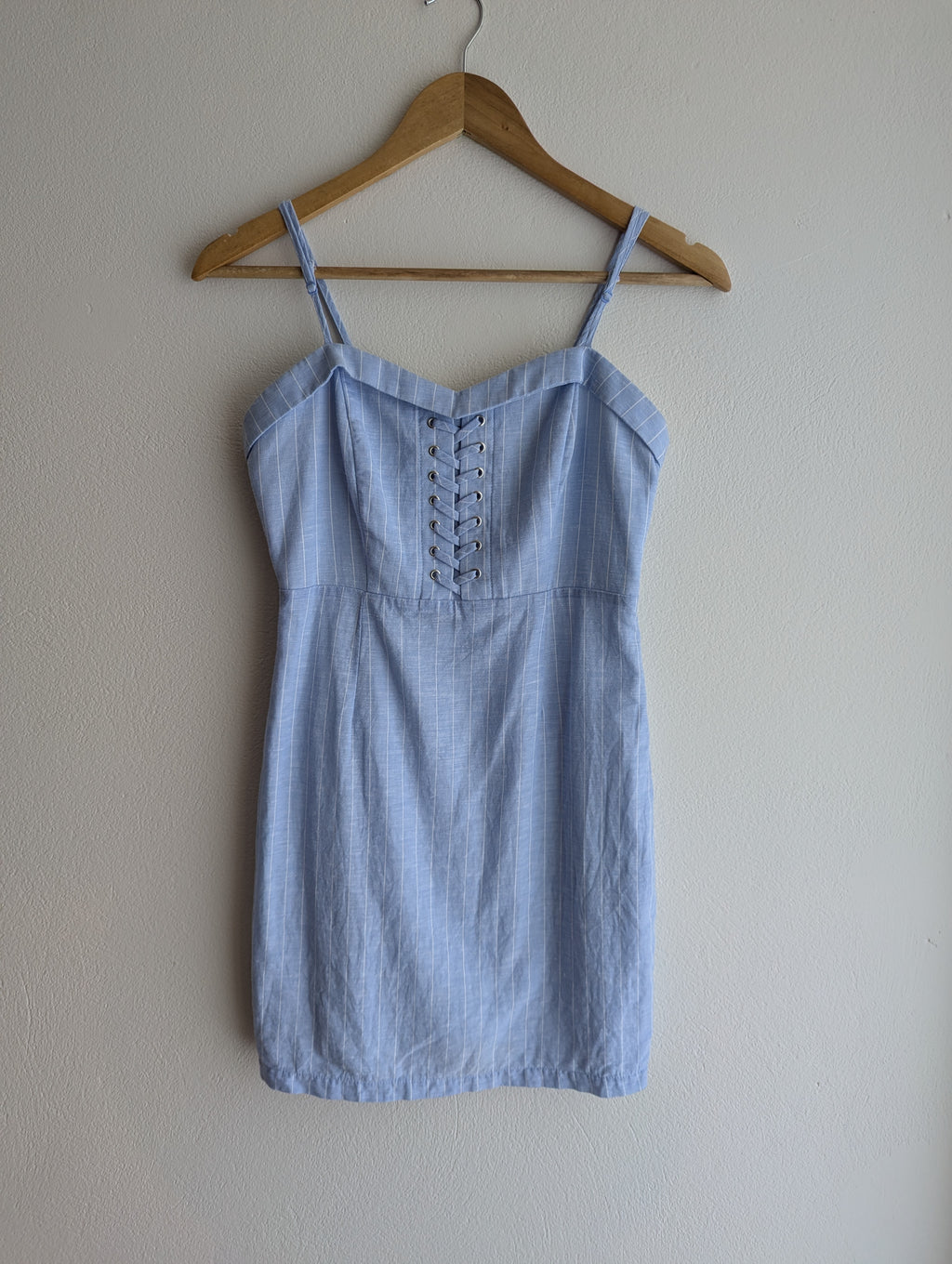 Bardot Blue & White Stripe Mini Dress
