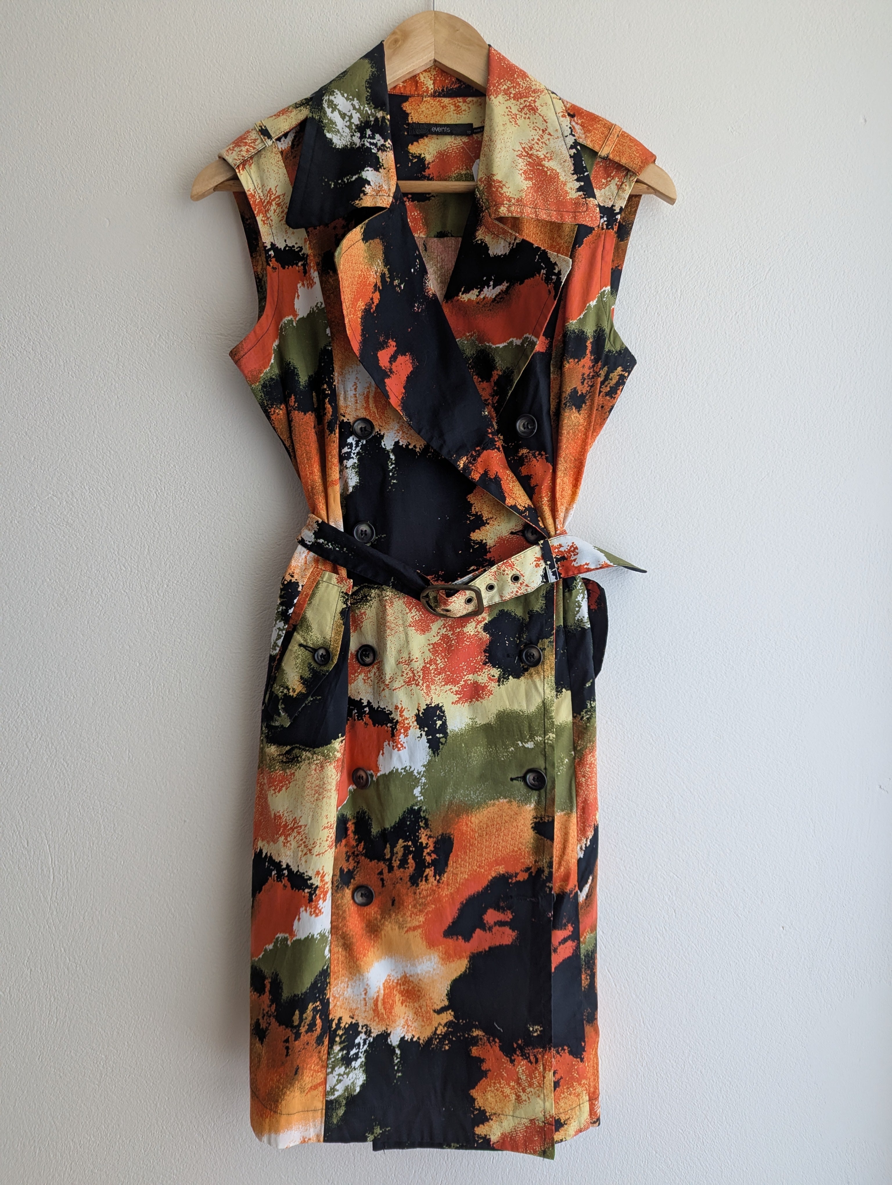 Events Trench Midi Dress