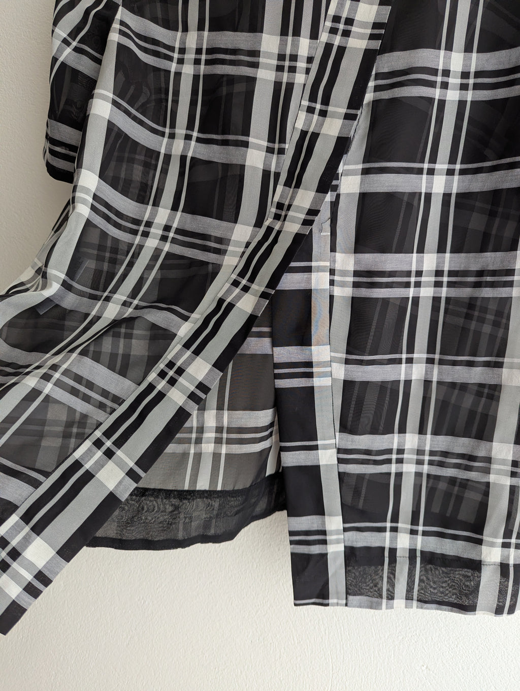 Veronika Maine Sheer Check Top