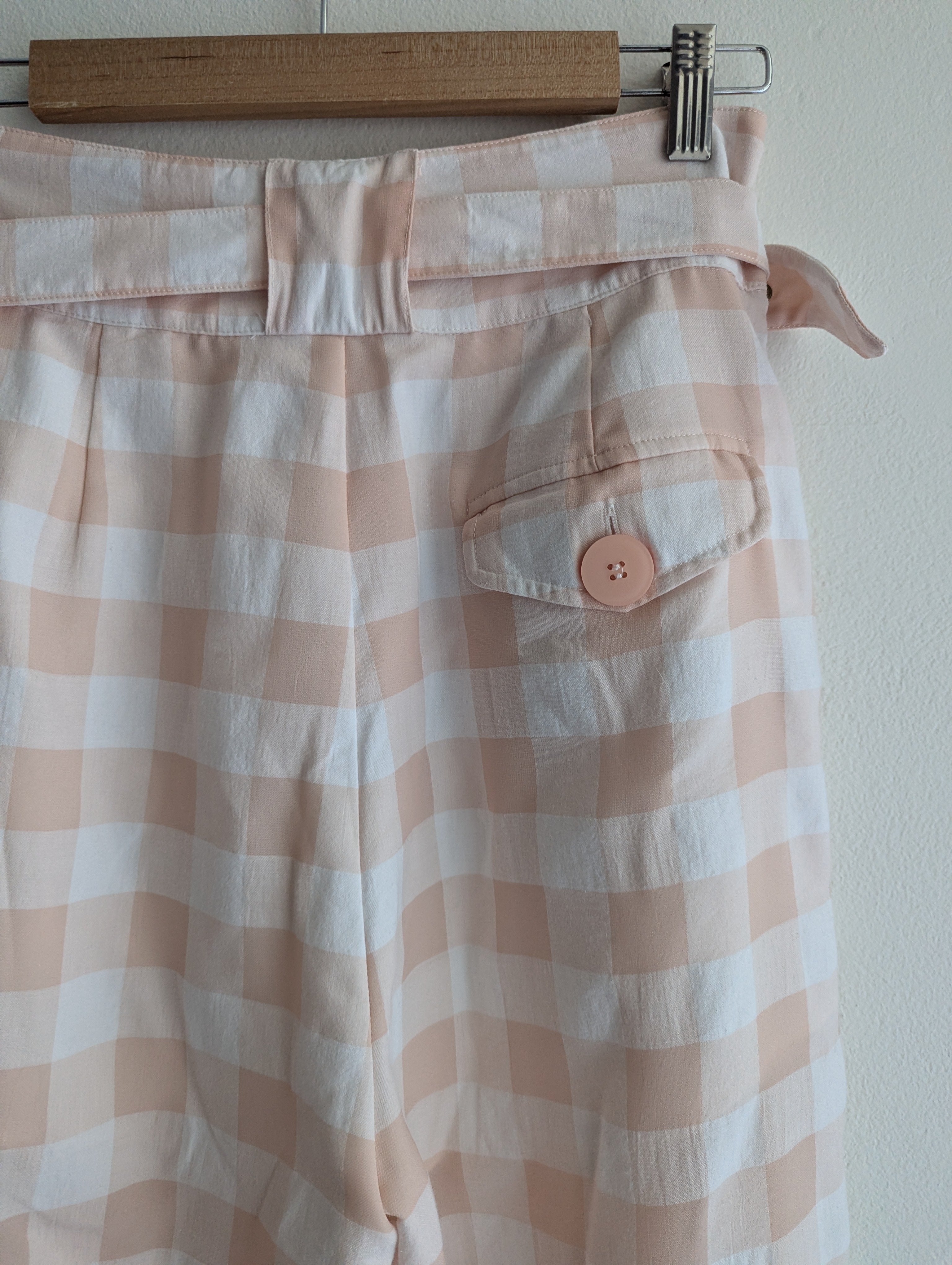 Alice McCall Gingham Cross-Over Belt Trousers